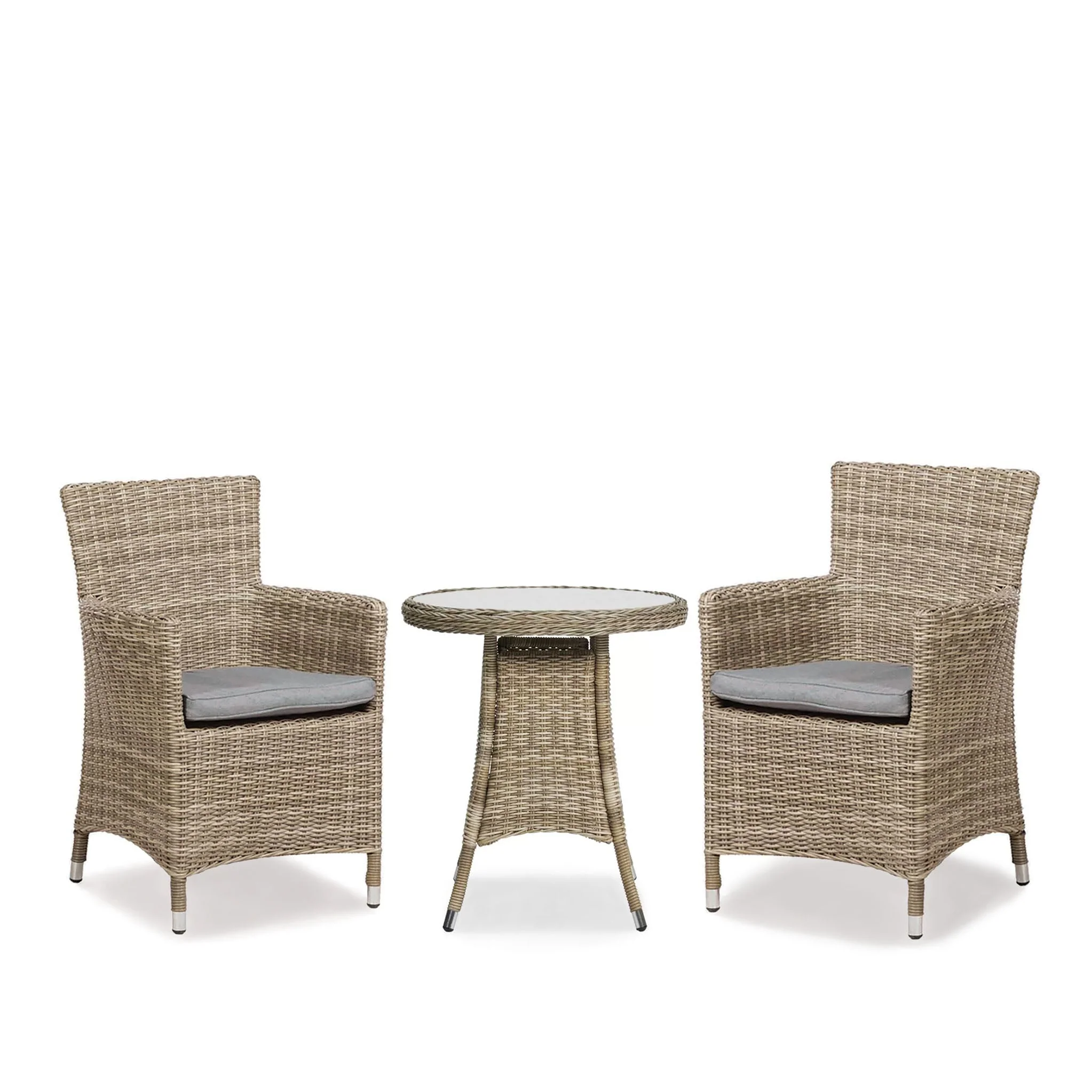 Wentworth 2 Seat Rattan Bistro Set - Image 6