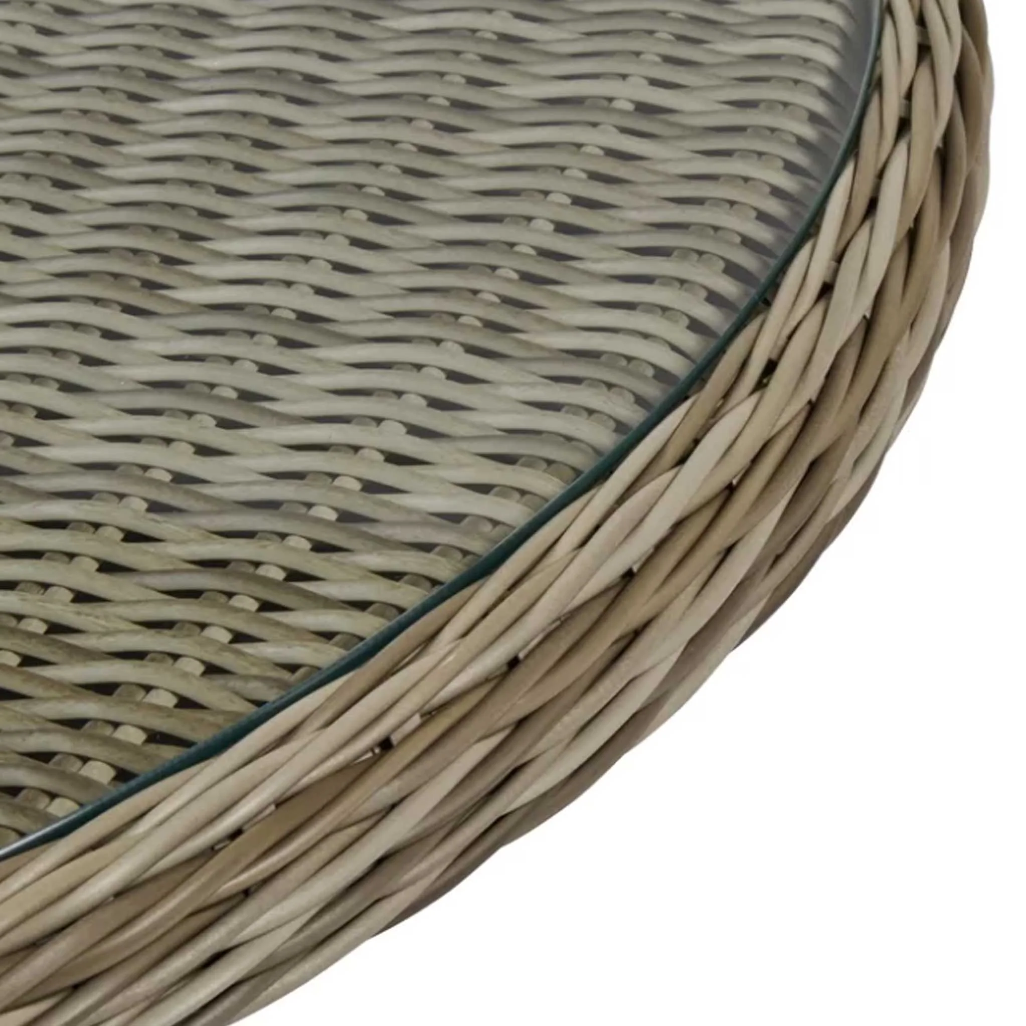 Wentworth 4 Seat 110cm Highback Rattan Dining Set - Image 6