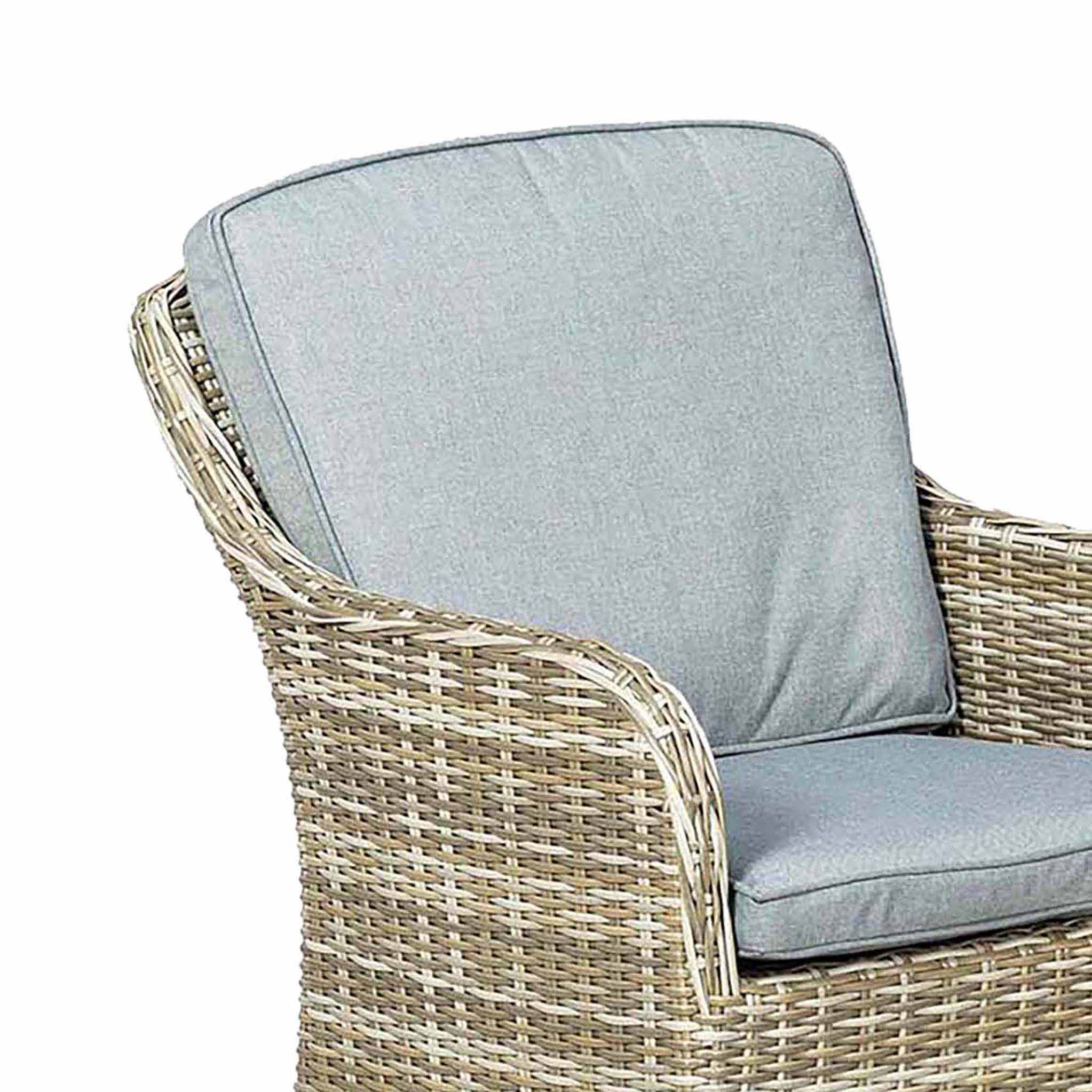 Wentworth 6 Seat 140cm Deluxe Rattan Dining Set - Image 11