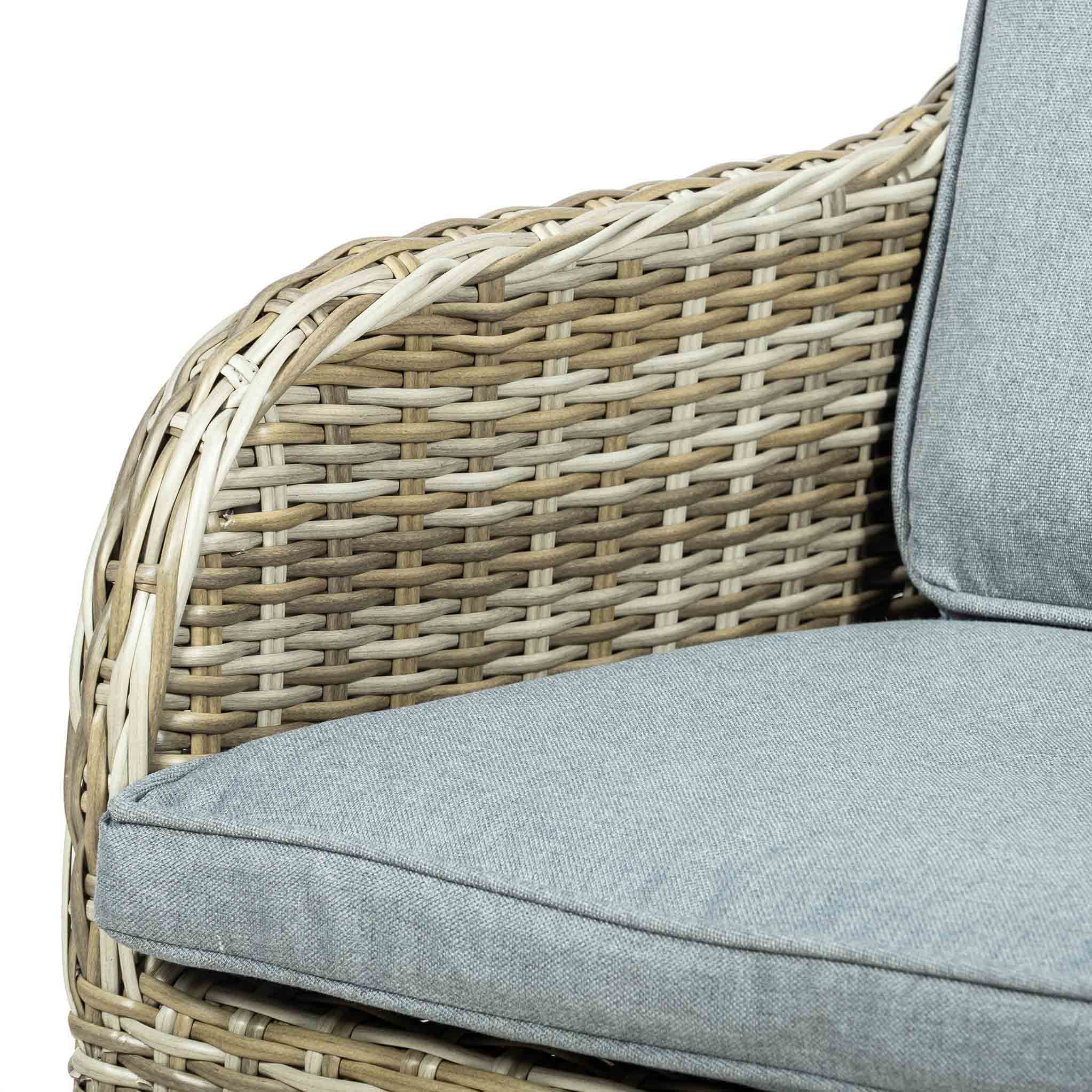 Wentworth 6 Seat 140cm Deluxe Rattan Dining Set - Image 12