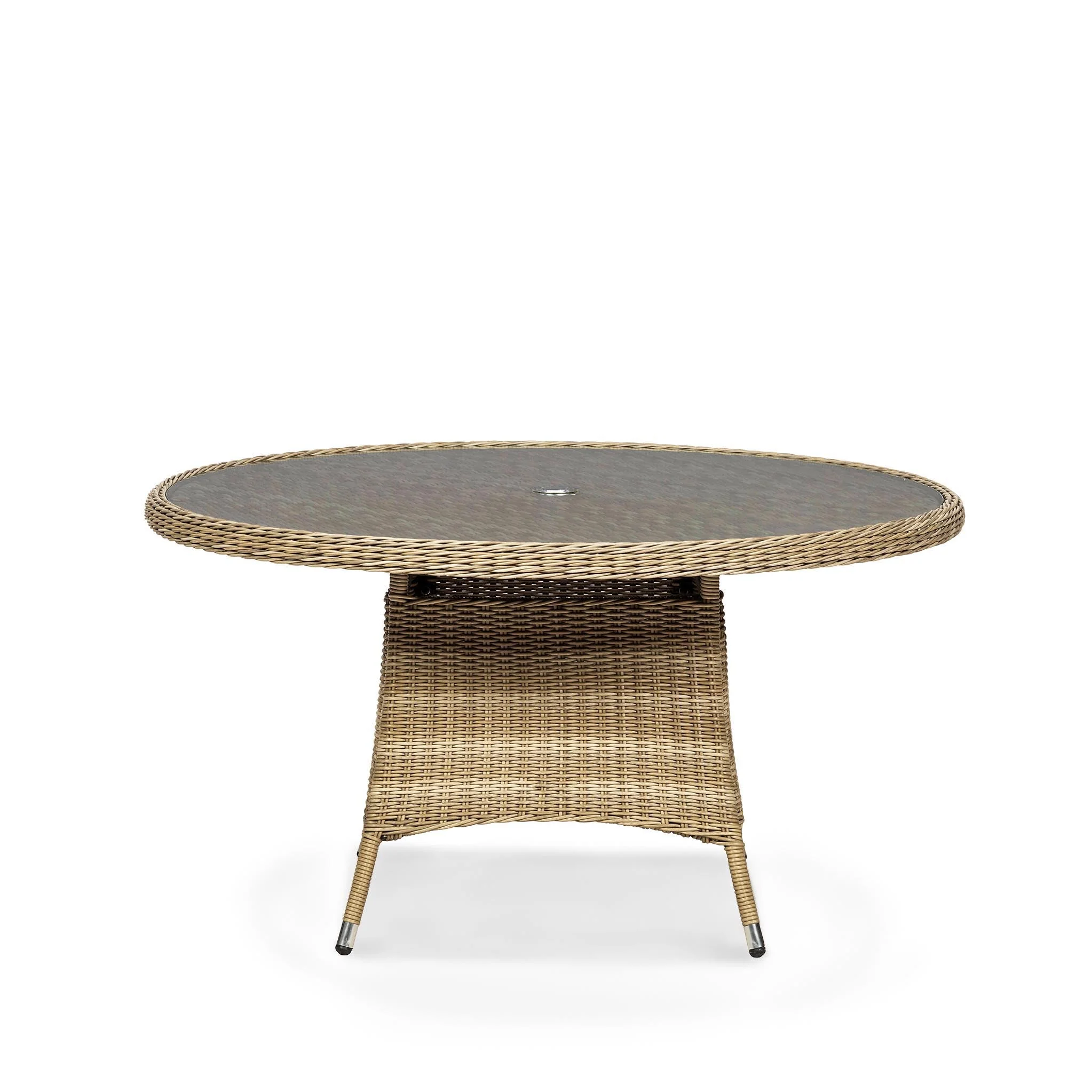 Wentworth 6 Seat 140cm Deluxe Rattan Dining Set - Image 7