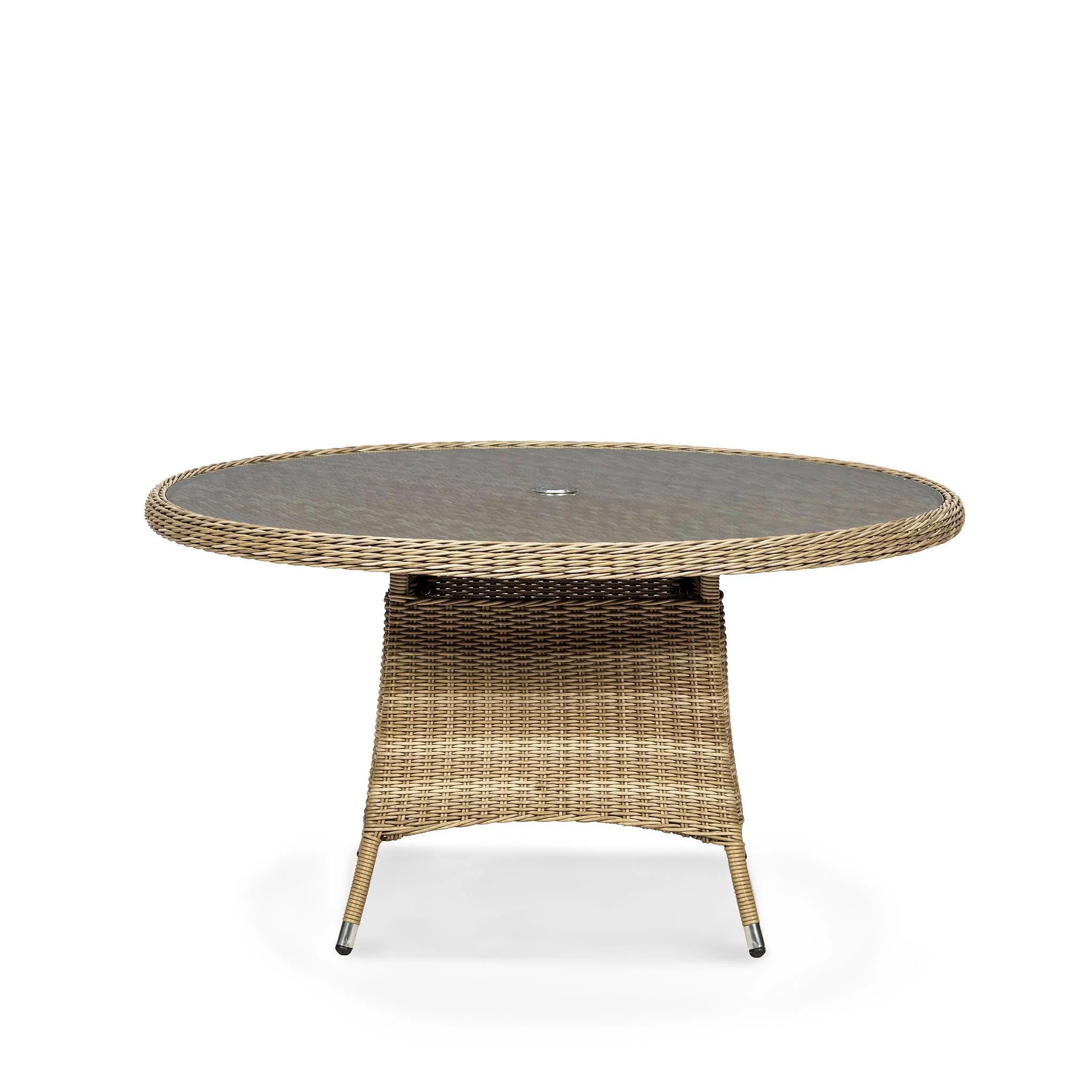 Wentworth 6 Seat 140cm Highback Rattan Dining Set - Image 6
