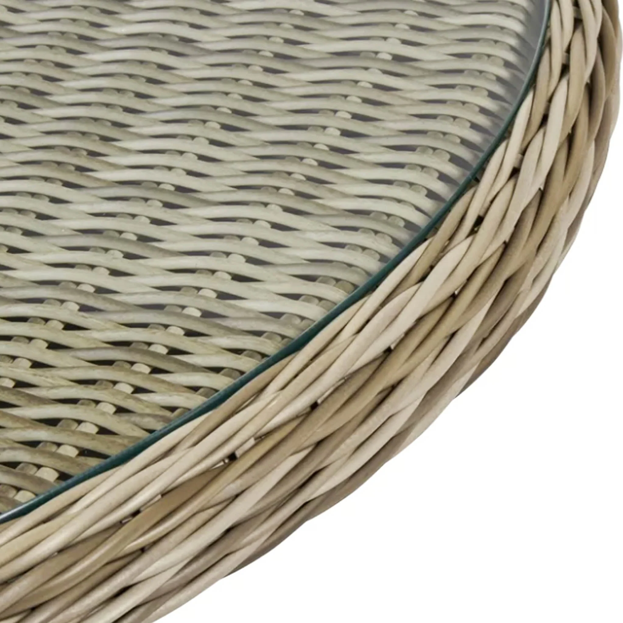 Wentworth 6 Seater Rattan 140cm Round Dining Set - Image 9