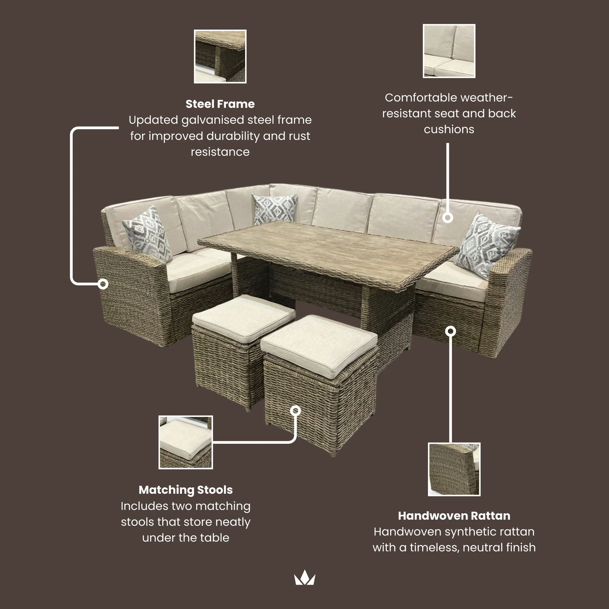 Wentworth Corner Lounge Set - Image 7