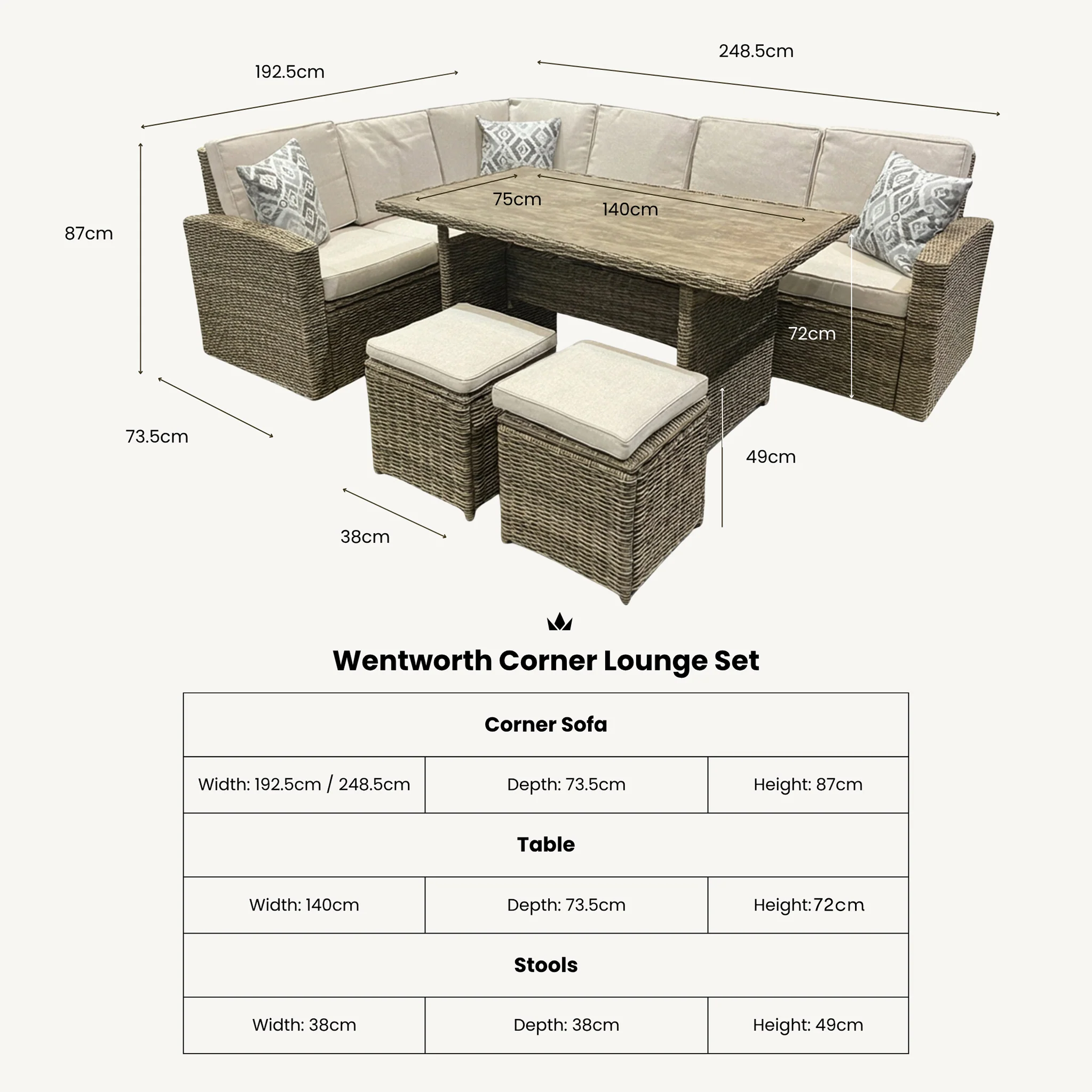 Wentworth Corner Lounge Set - Image 8