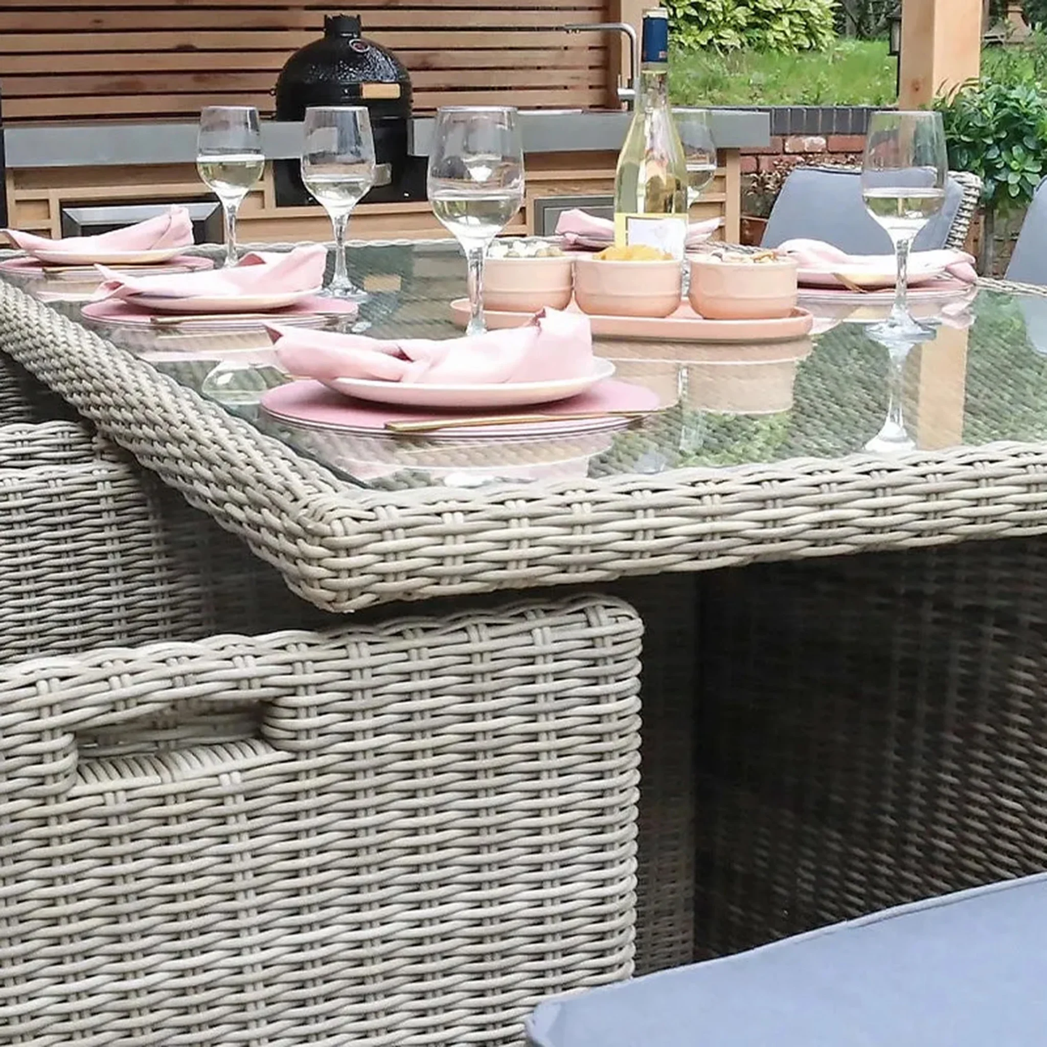 Wentworth Rattan 10 Seater Cube Set - Image 4
