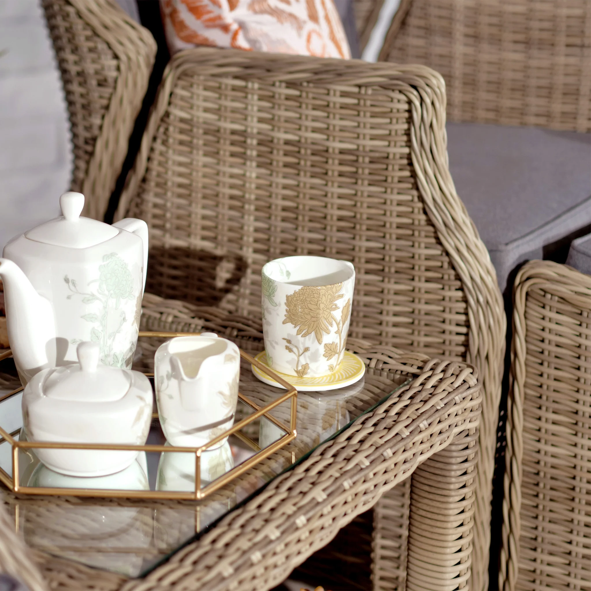 Wentworth Rattan Deluxe Reclining Chair Set - Image 5