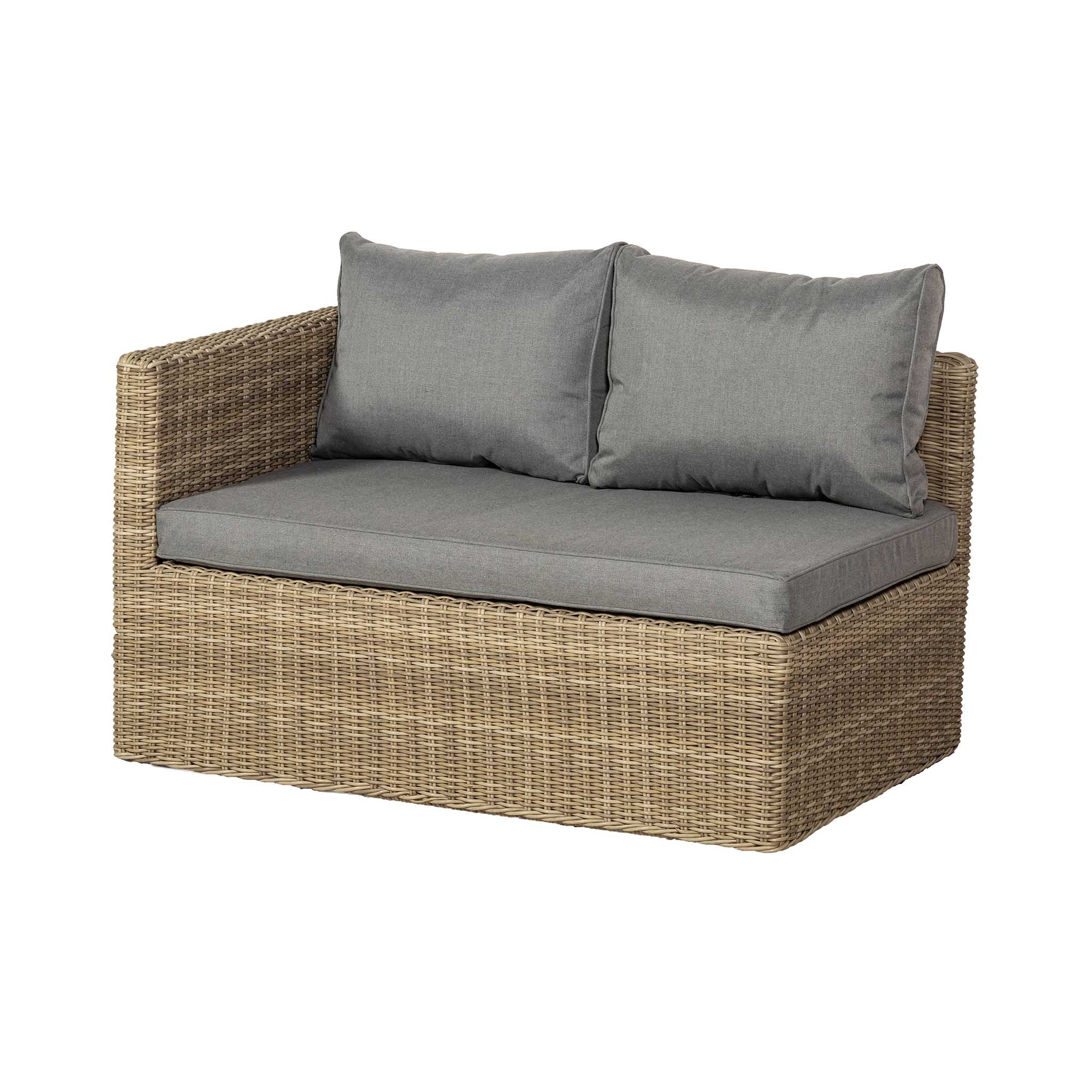 Wentworth Rattan Lounge Dining Set with Rise and Fall Table - Image 5