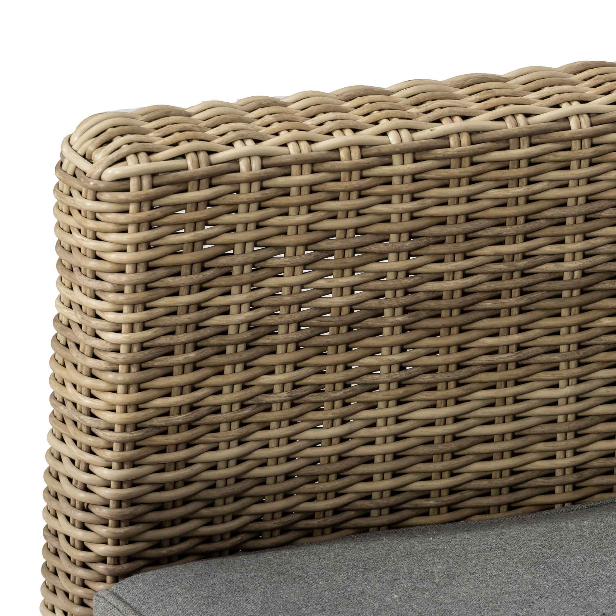 Wentworth Rattan Lounge Dining Set with Rise and Fall Table - Image 9