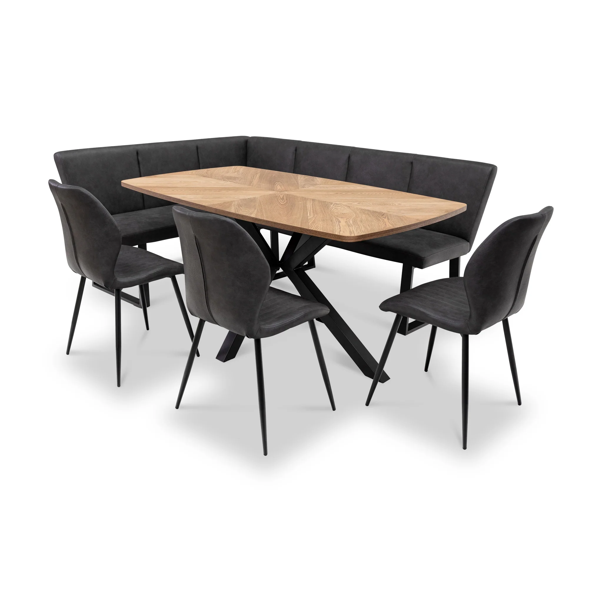 Wesley Faux Leather Corner Dining Bench - Image 3