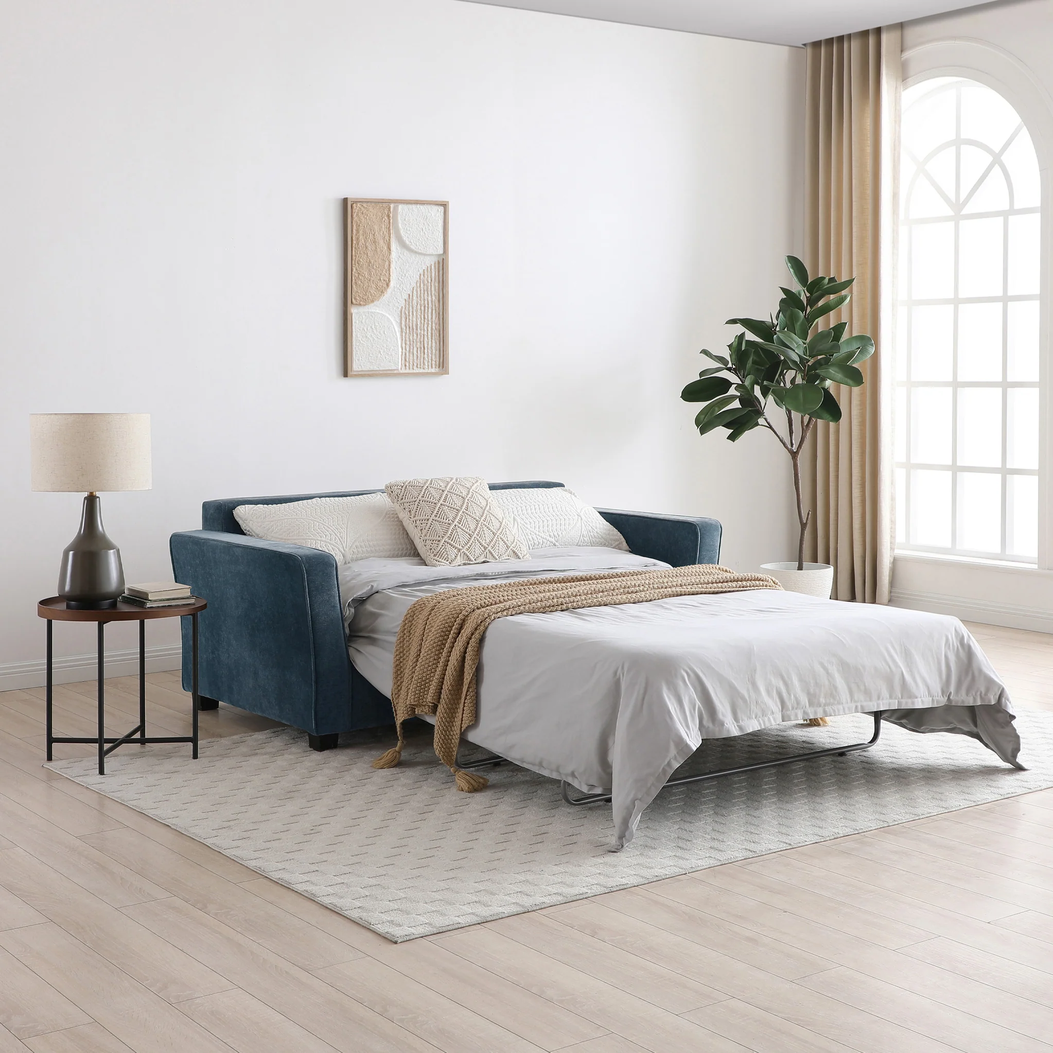 Westcott 2 Seater Sofa Bed With Foam Mattress - Image 20