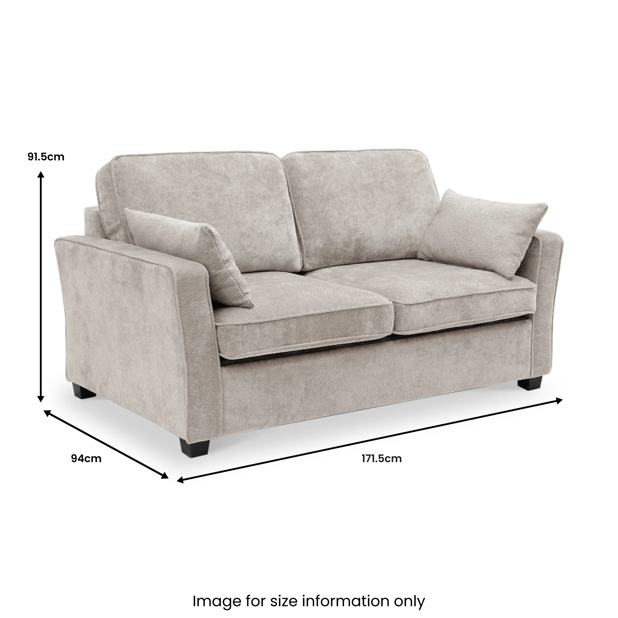 Westcott 2 Seater Sofa Bed With Foam Mattress - Image 28