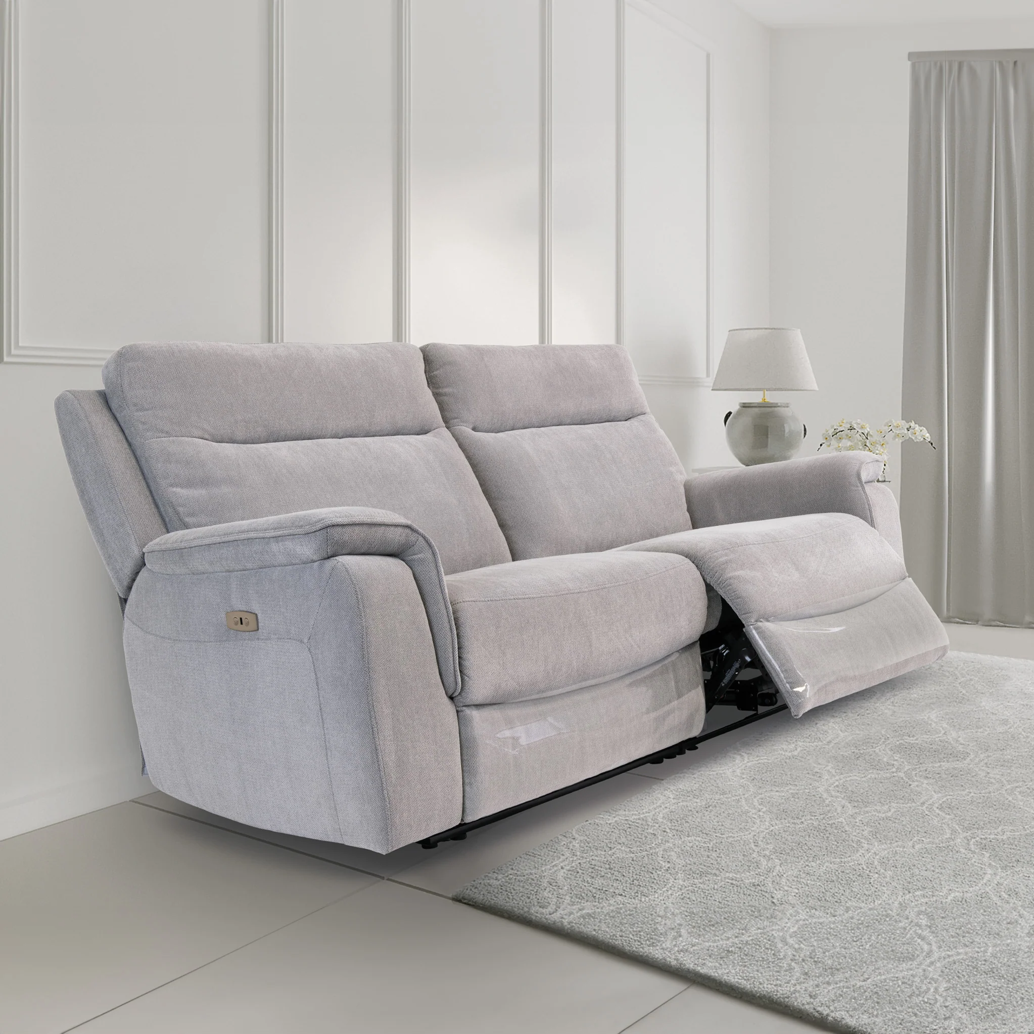 Weston Fabric Power Reclining 3 Seater Sofa - Image 11