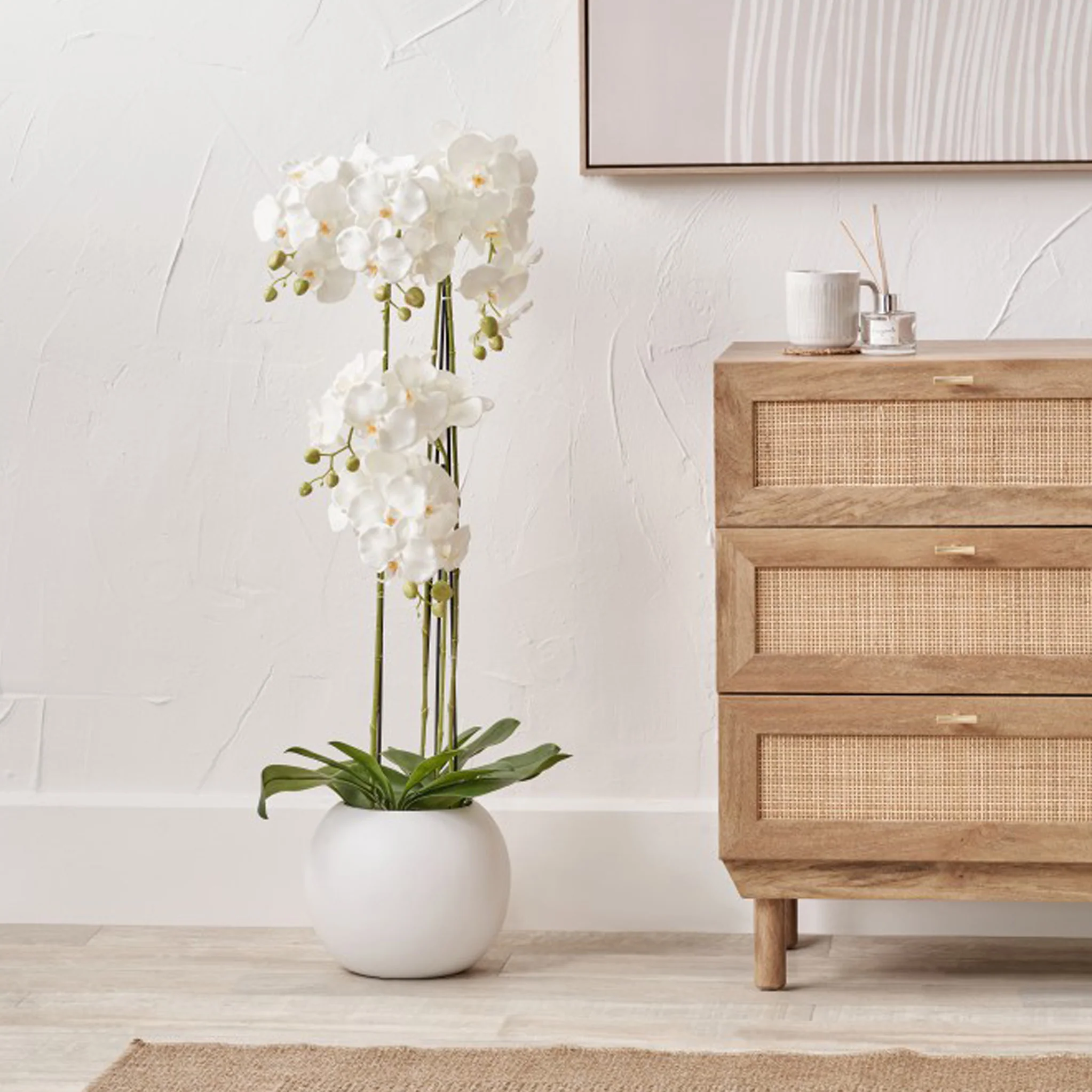 White Orchid in Pot - Image 11