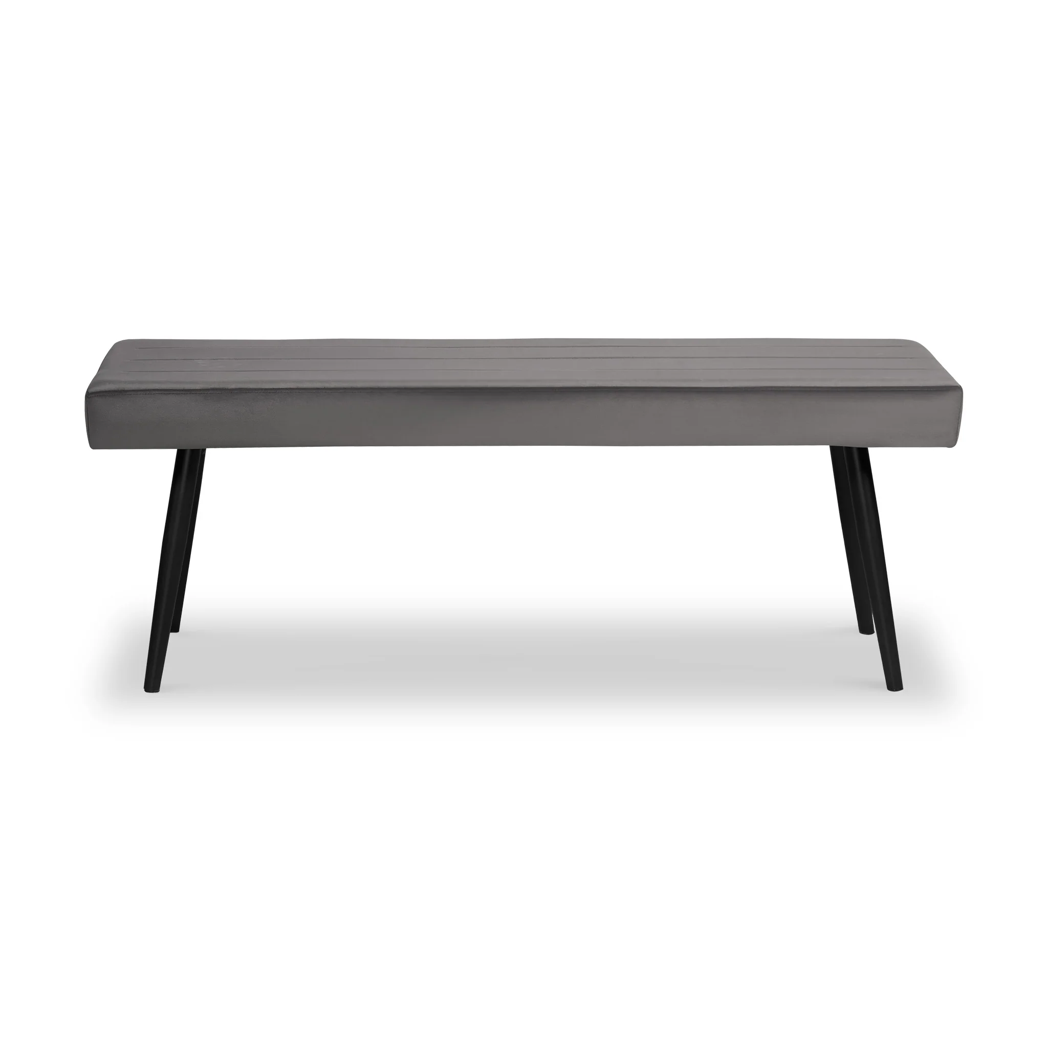 Whitstone Grey Velvet Dining Bench - Image 3