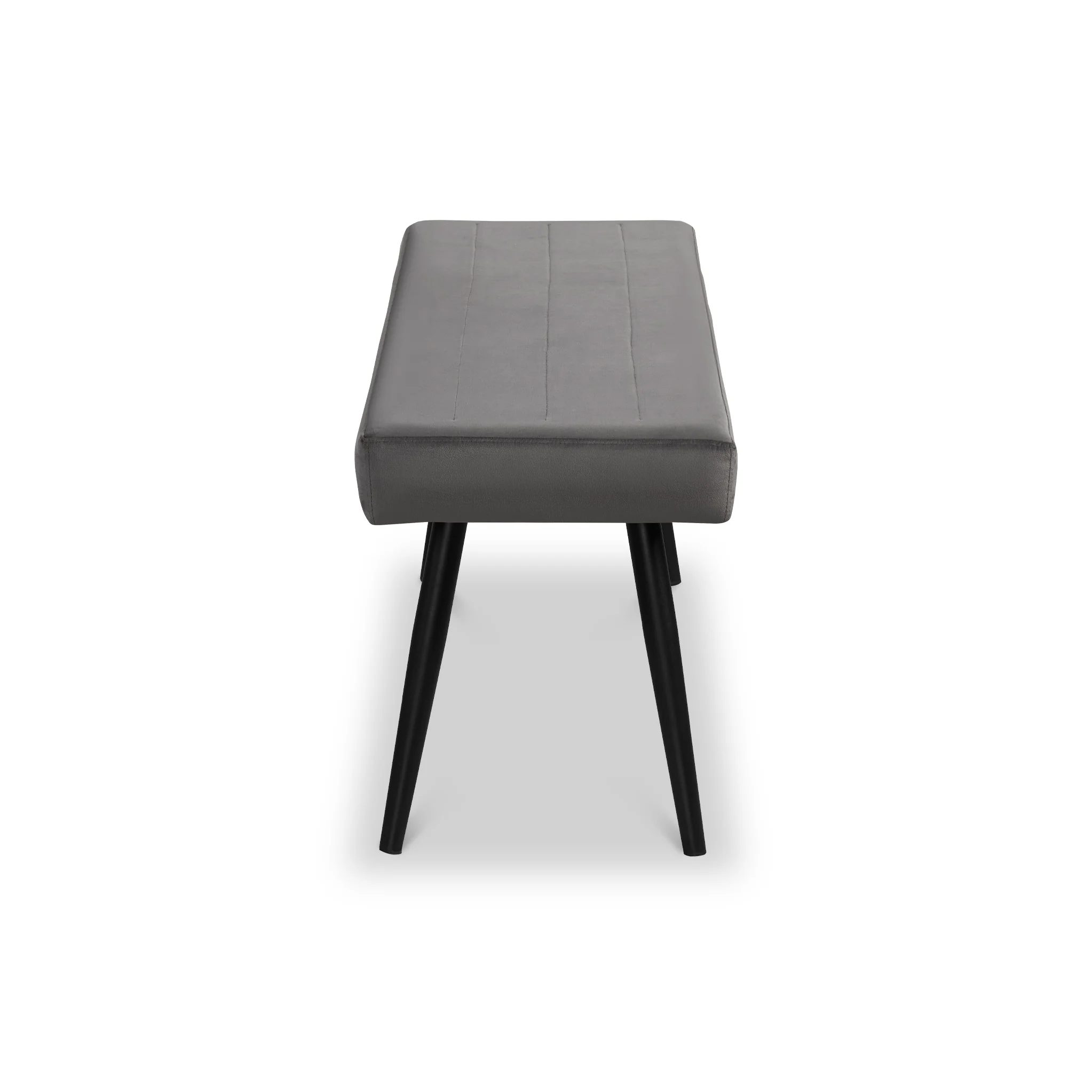 Whitstone Grey Velvet Dining Bench - Image 4