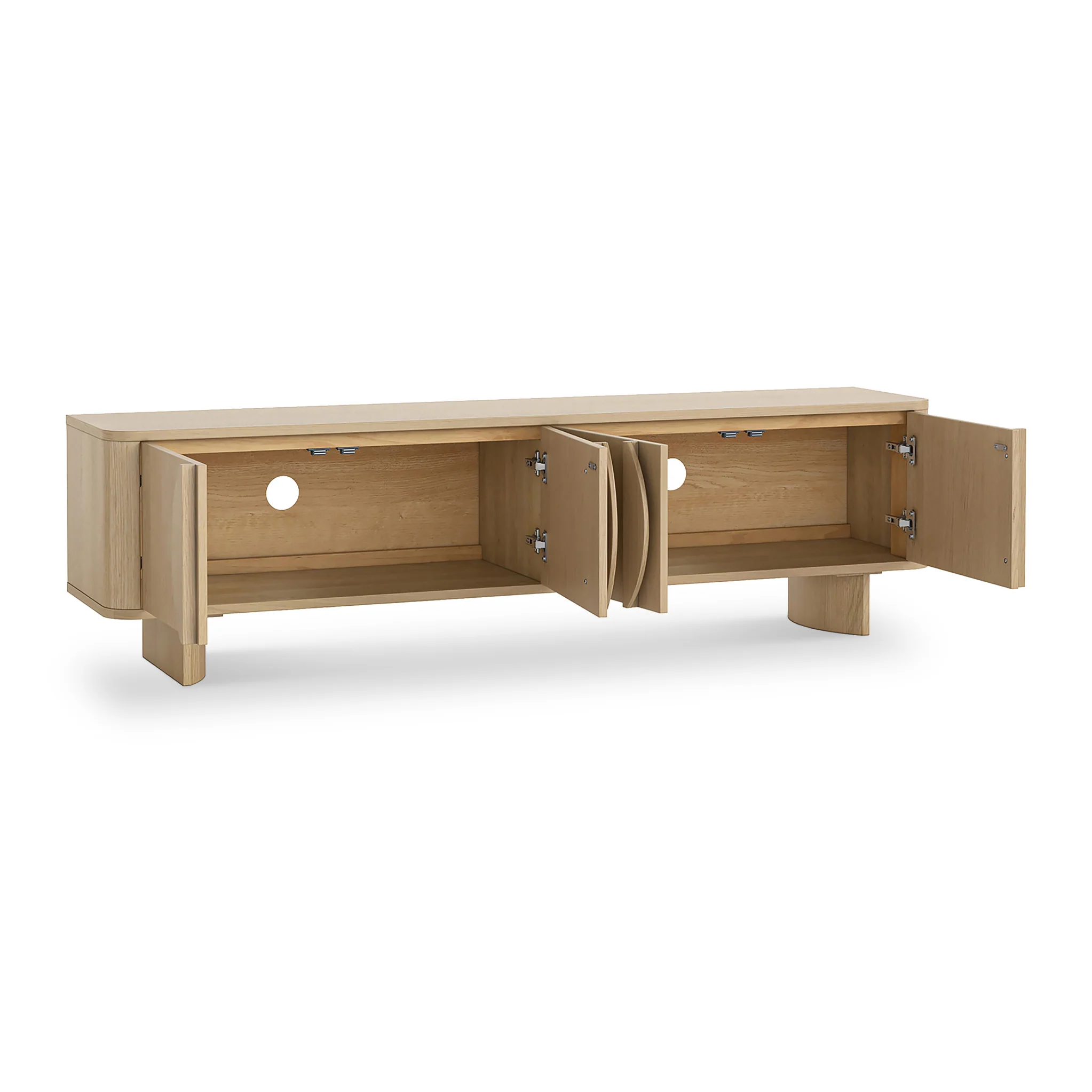 Whitstone Oak 180cm TV Unit - Image 5