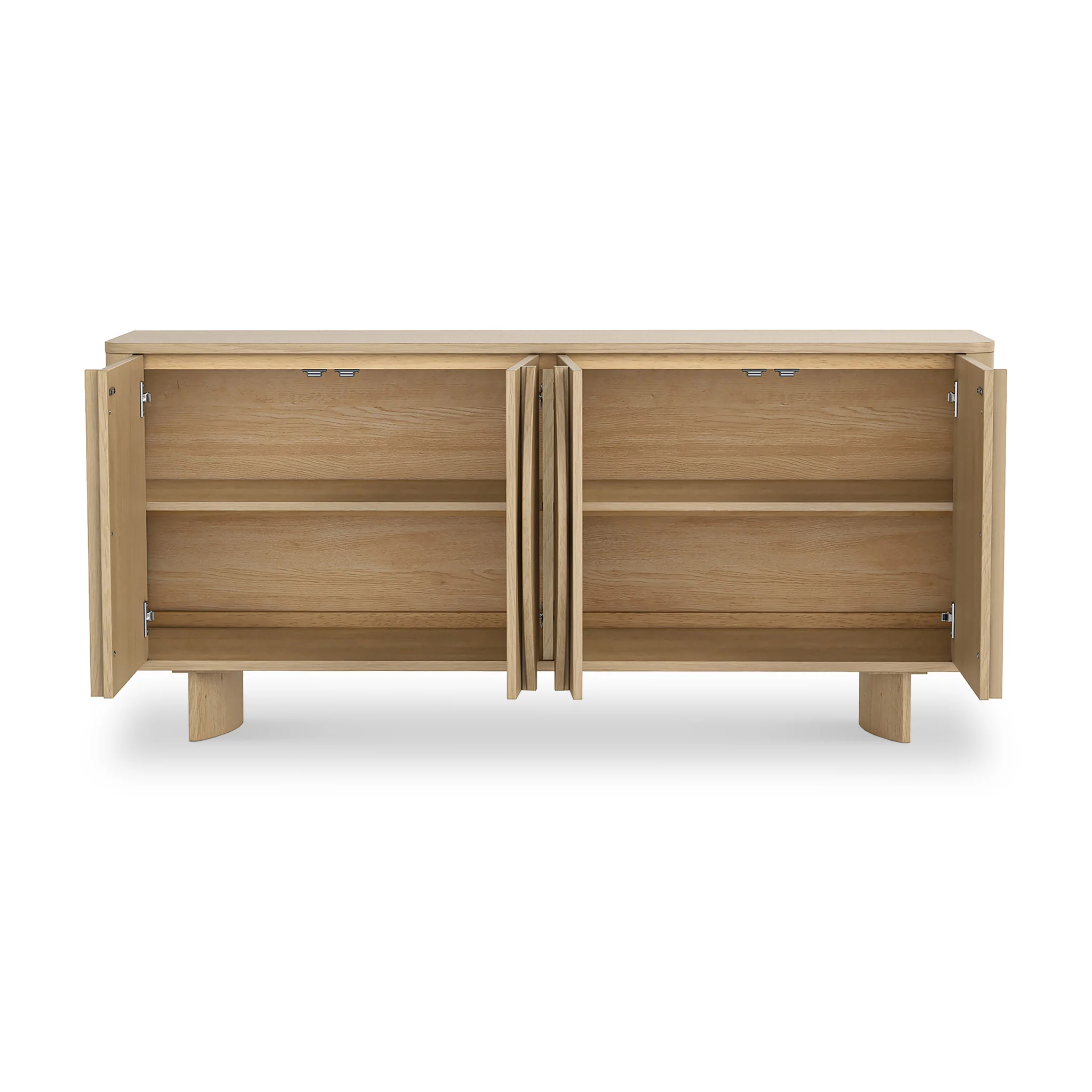 Whitstone Oak 4 Door Large Sideboard - Image 4