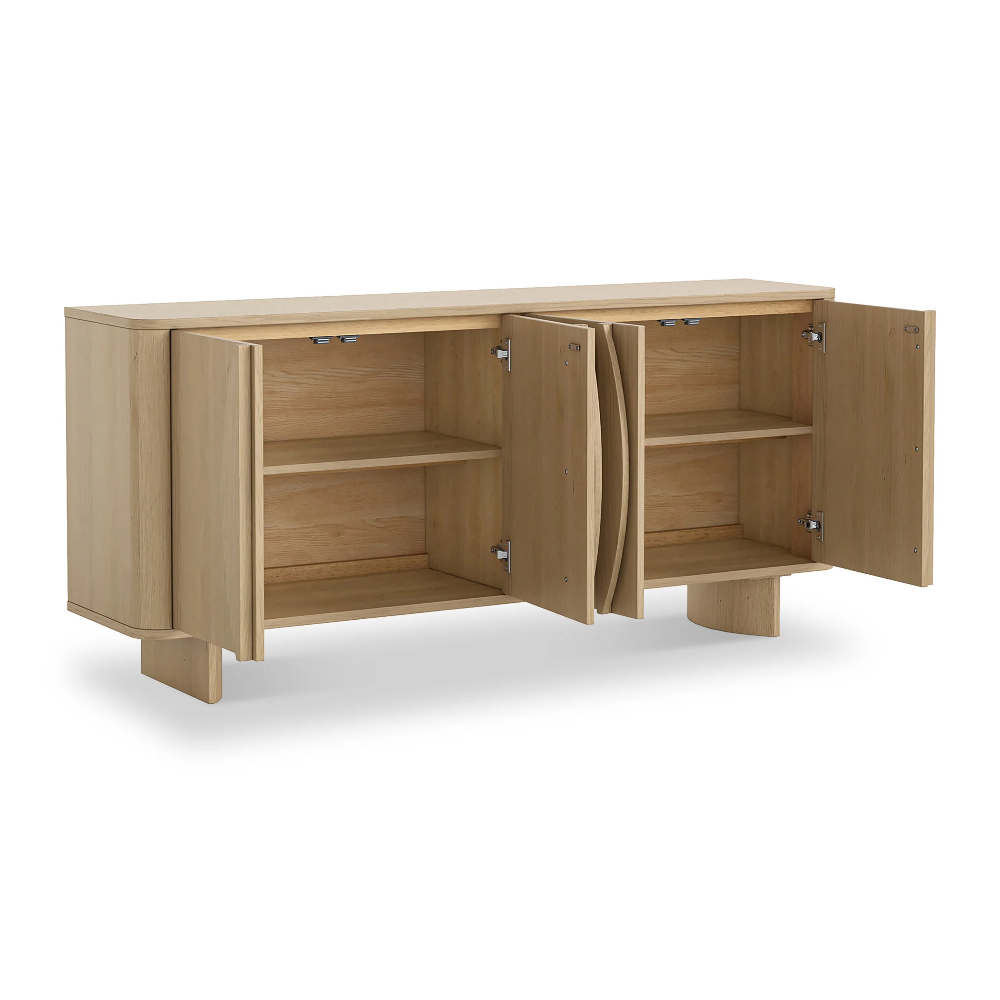 Whitstone Oak 4 Door Large Sideboard - Image 5