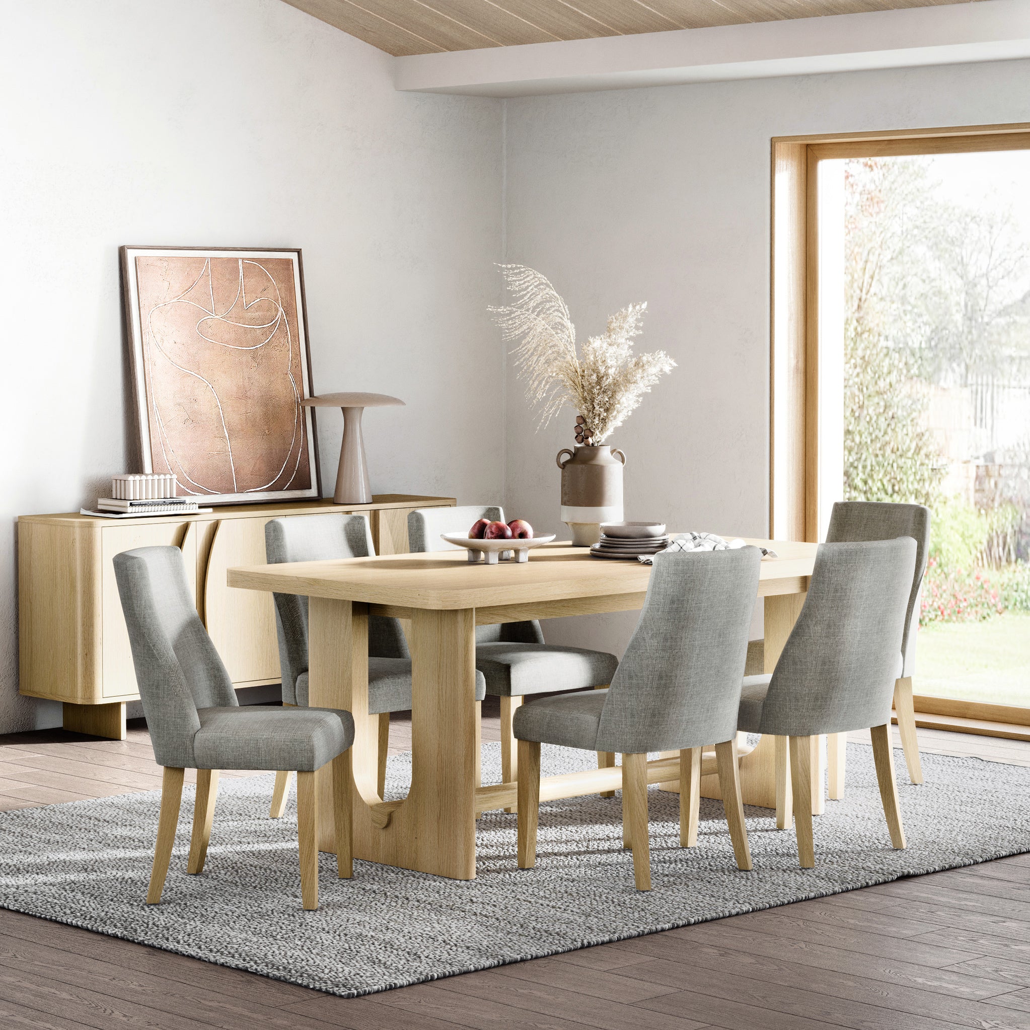 Whitstone Oak Large 191-236cm Extending Dining Table - Image 2