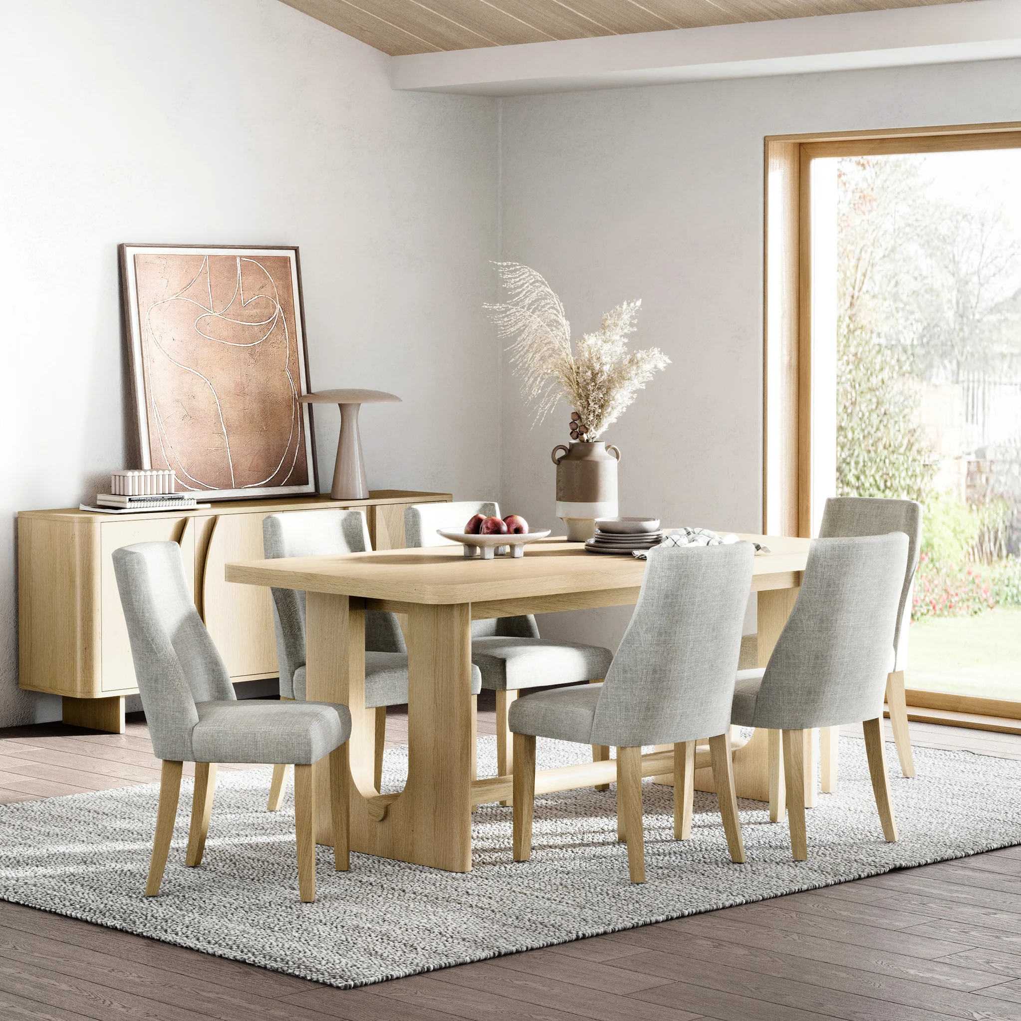Whitstone Oak Large 191-236cm Extending Dining Table - Image 4