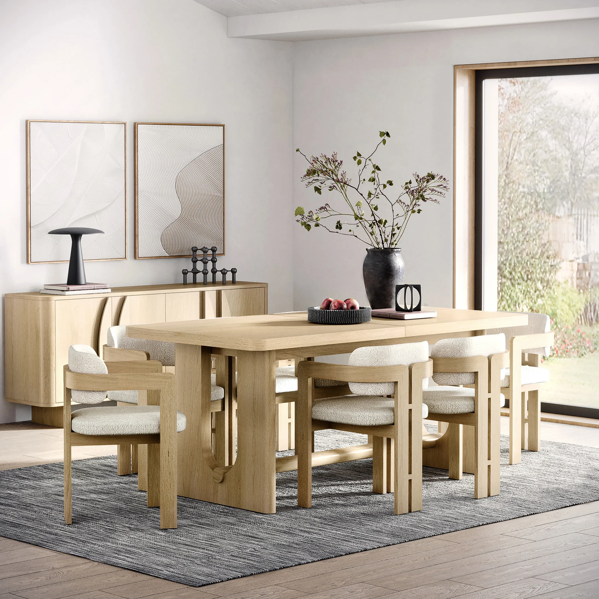 Whitstone Oak Small 150-195cm Extending Dining Table - Image 3