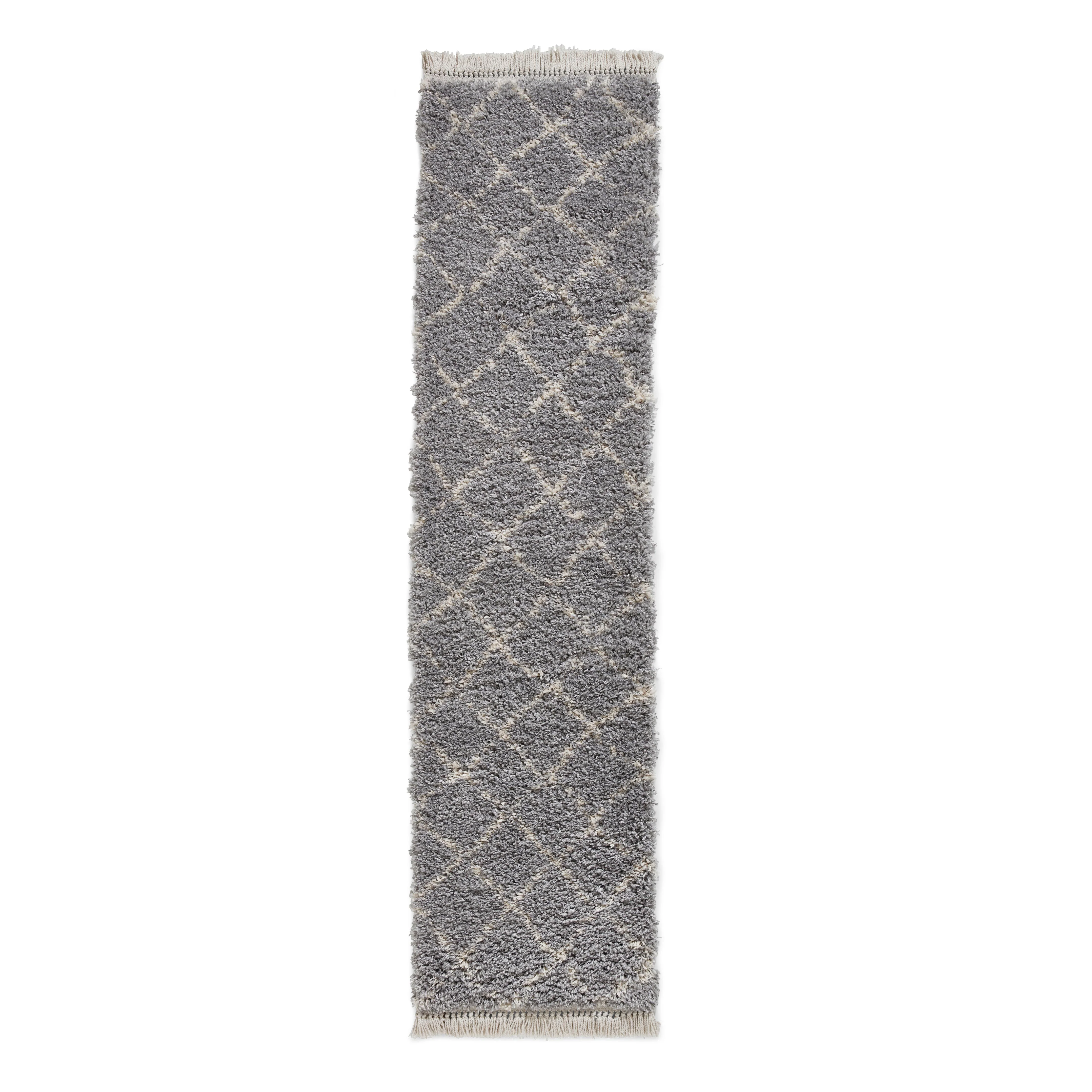 Willow Shaggy Tasselled Diamond Rug - Image 29