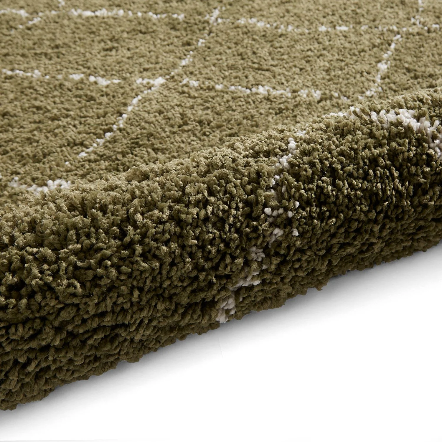 Willow Shaggy Tasselled Diamond Rug - Image 35