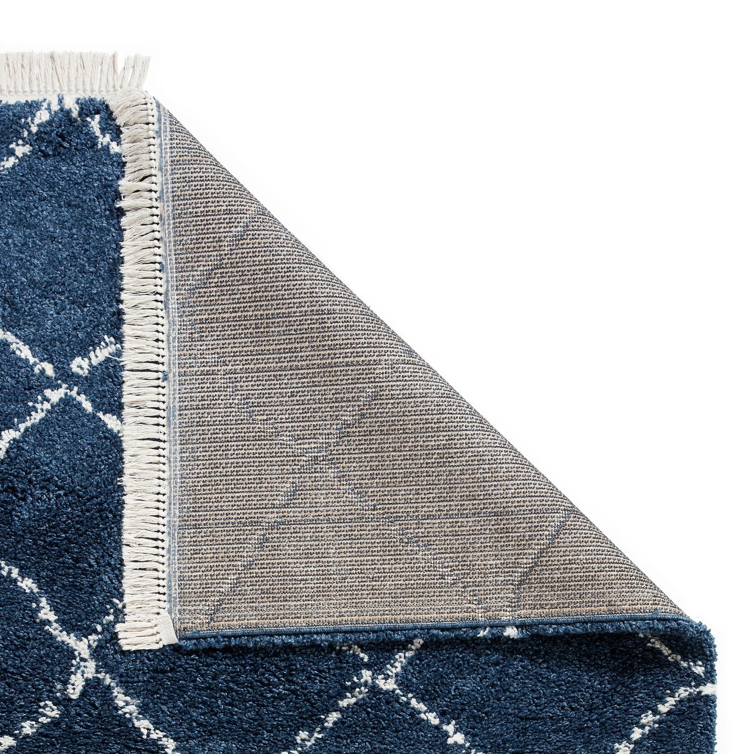 Willow Shaggy Tasselled Diamond Rug - Image 52