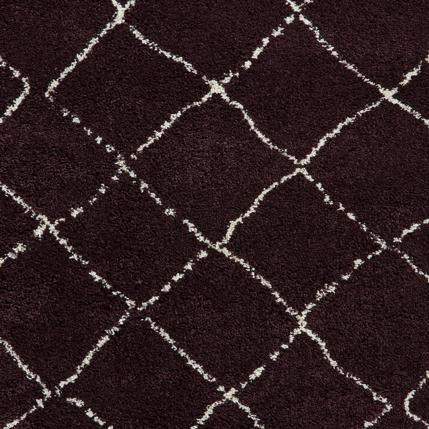 Willow Shaggy Tasselled Diamond Rug - Image 67