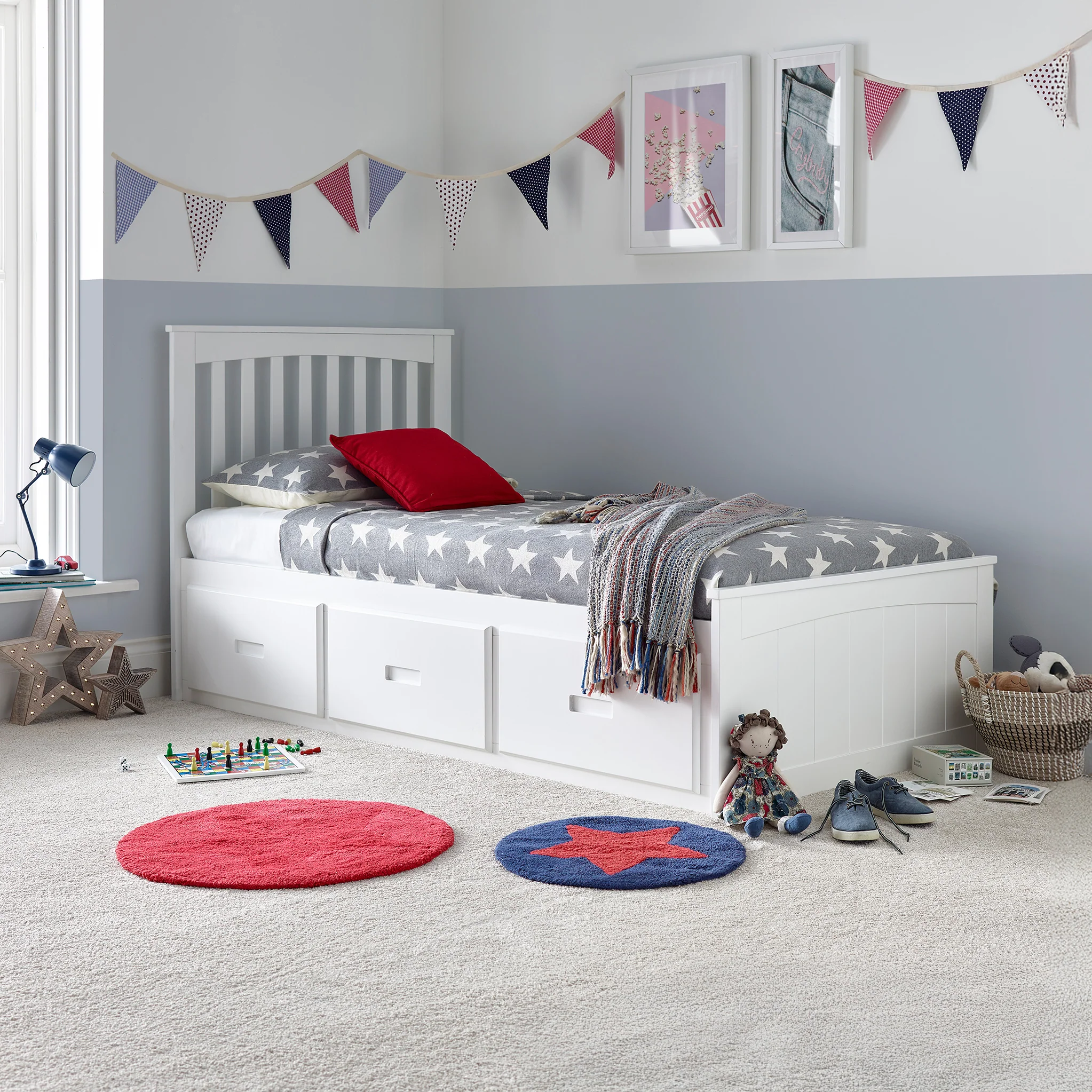Wilson Wooden 3 Drawer Kids Bed Frame - Image 5