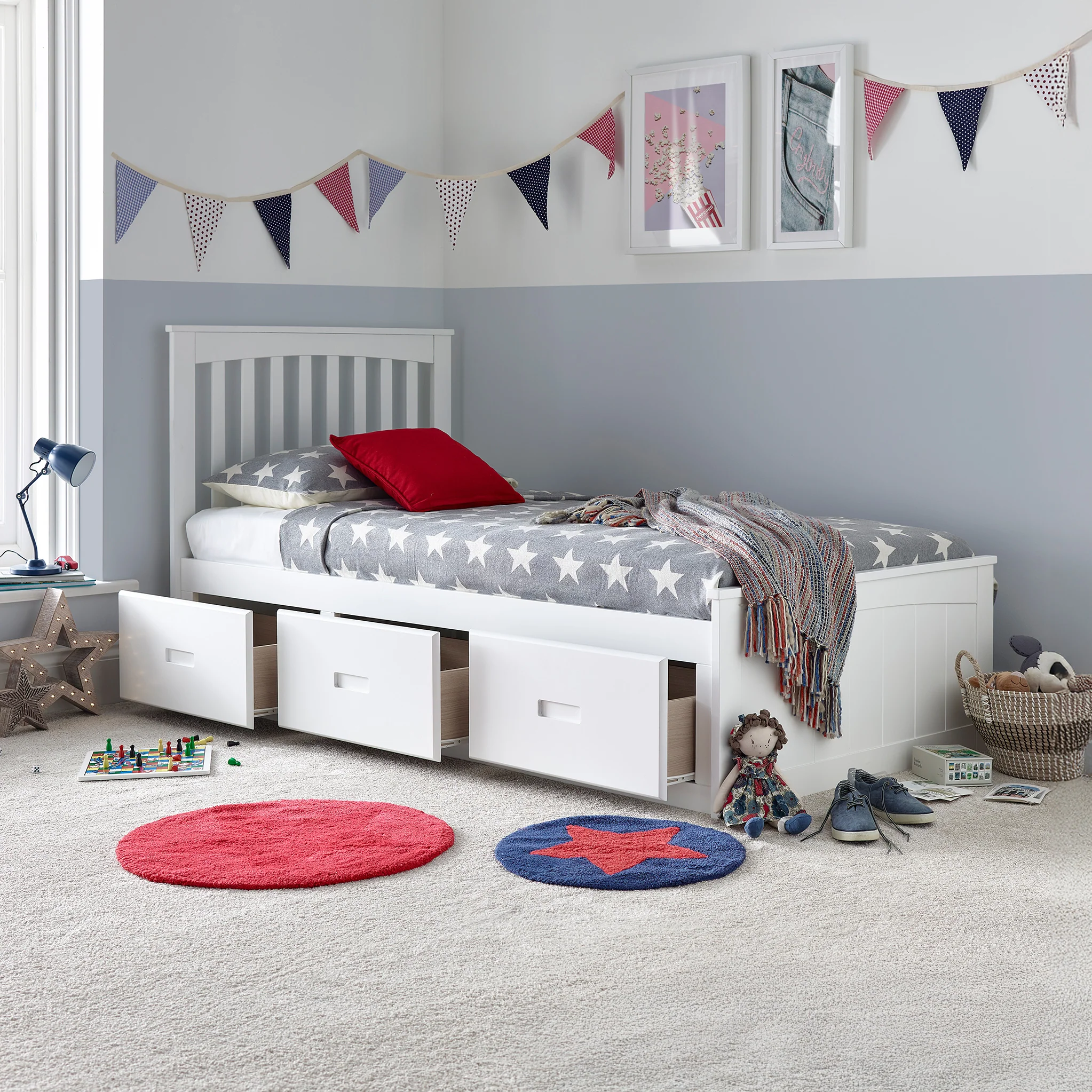 Wilson Wooden 3 Drawer Kids Bed Frame - Image 6