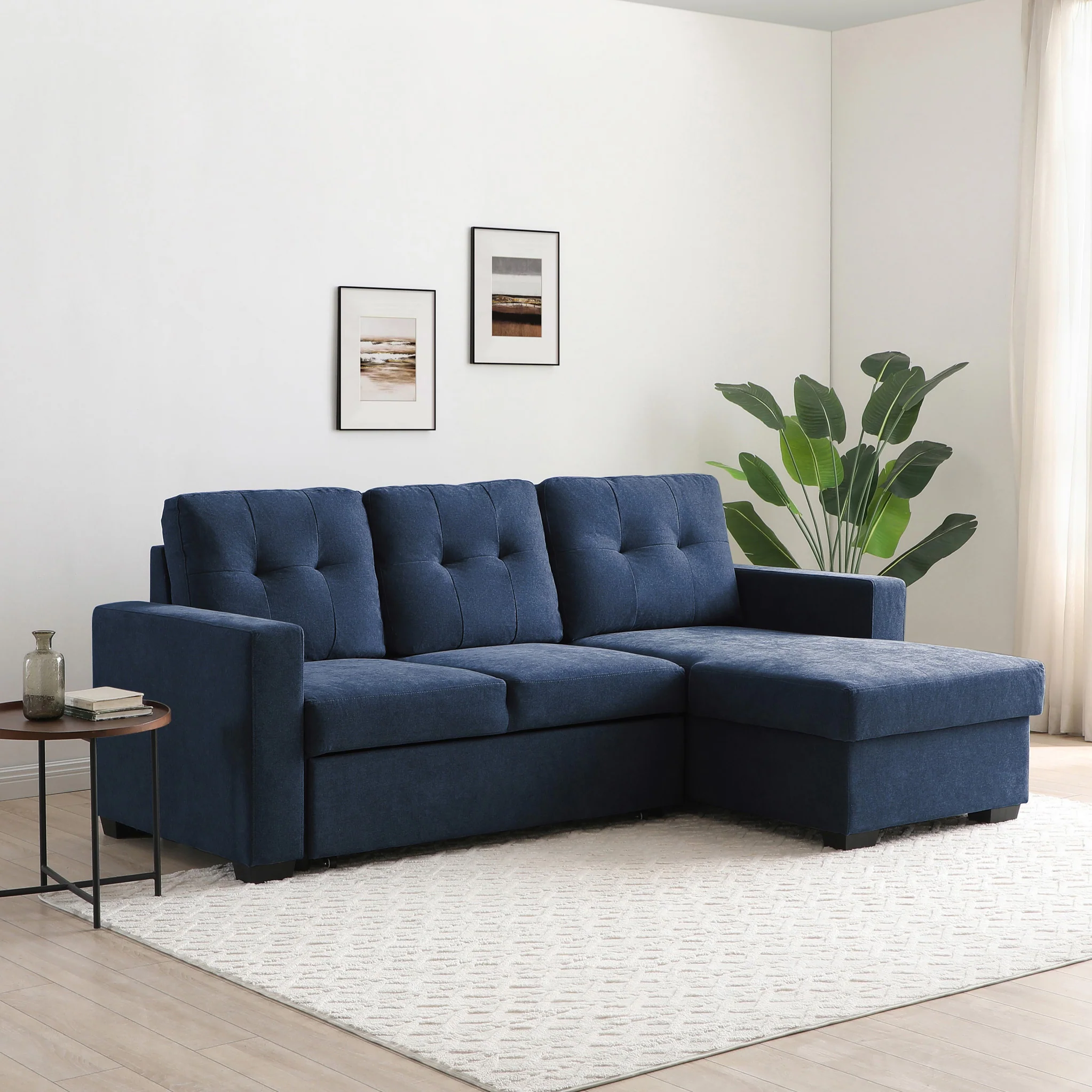Winslet Button Back Chaise Sofa Bed - Image 7