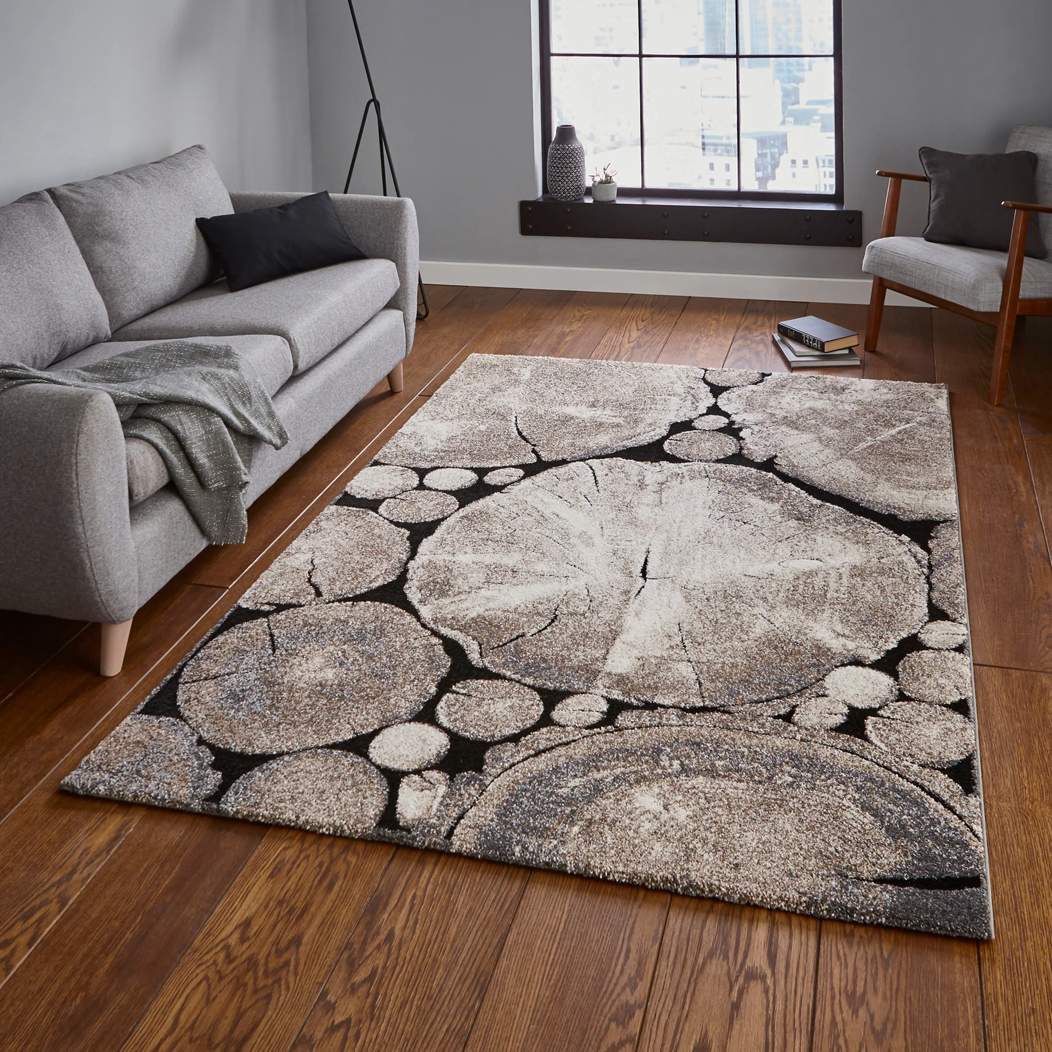 Woodland Tree Trunk Patterned Rug - Image 2