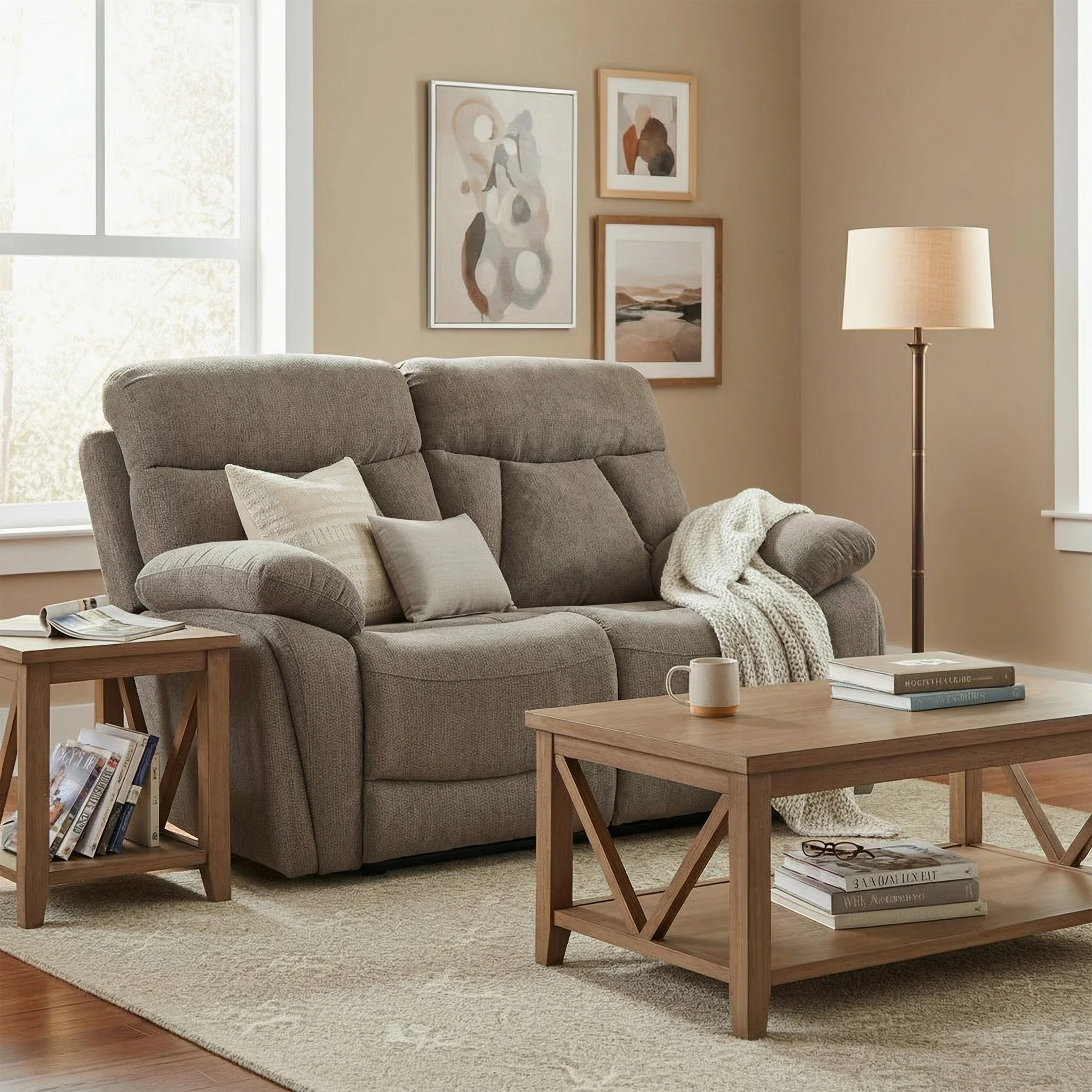 Yarbury 2 Seater Manual Recliner - Image 2