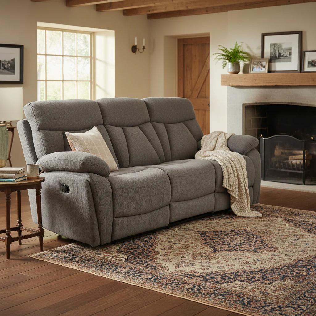 Yarbury 3 Seater Manual Recliner - Image 2