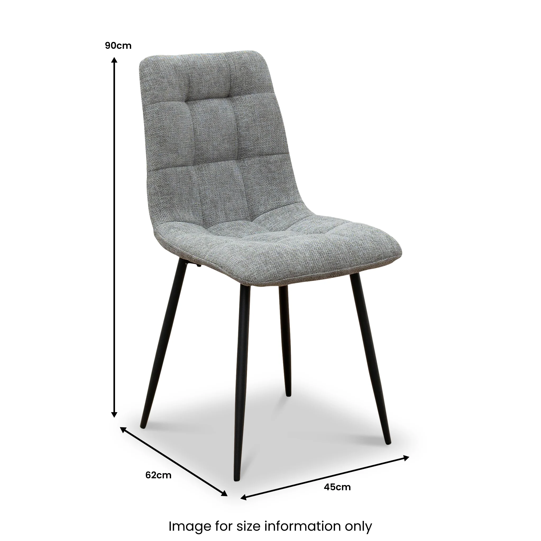 Yates  Textured Dining Chair - Image 4