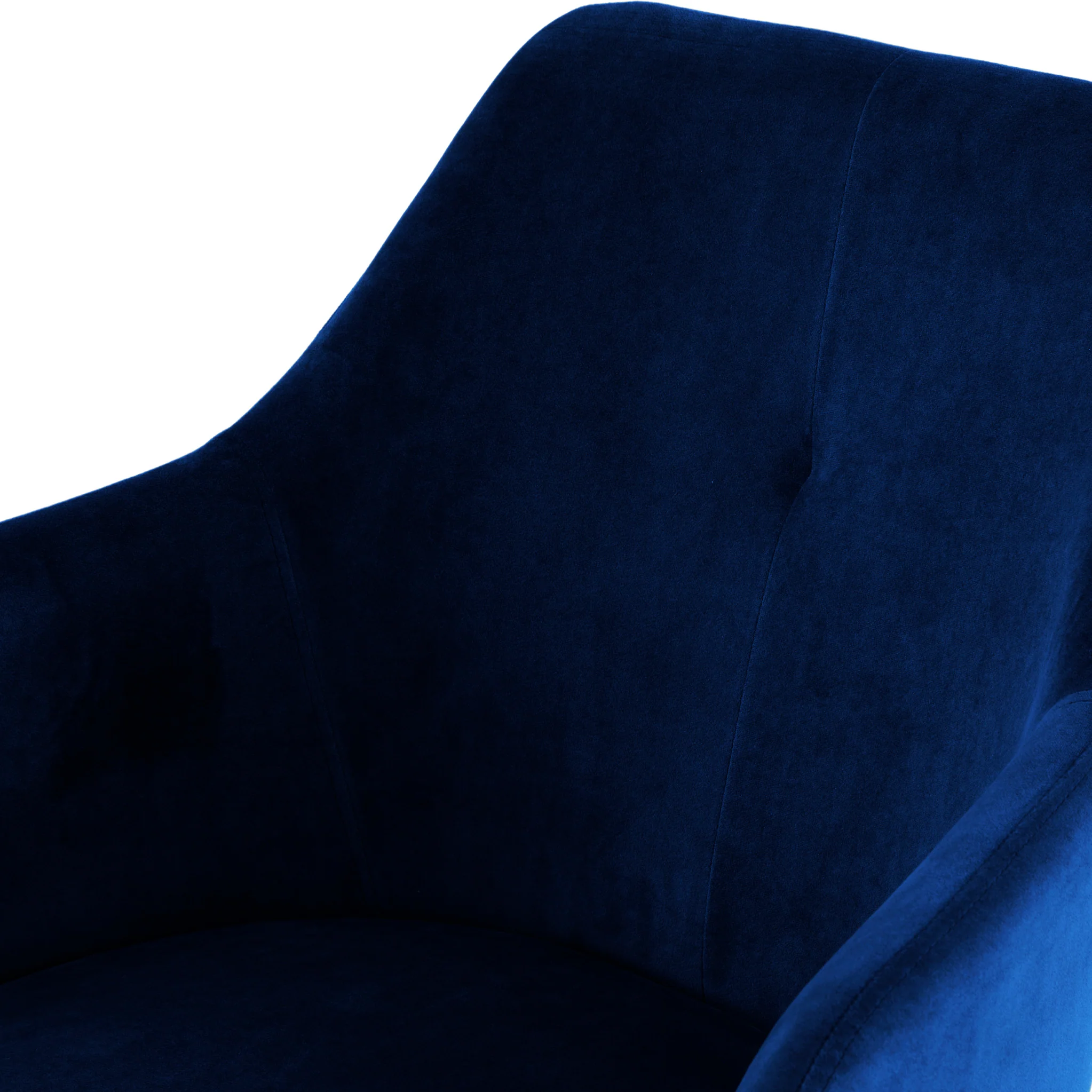 Zane Velvet Dining Chair with Black Leg - Image 3