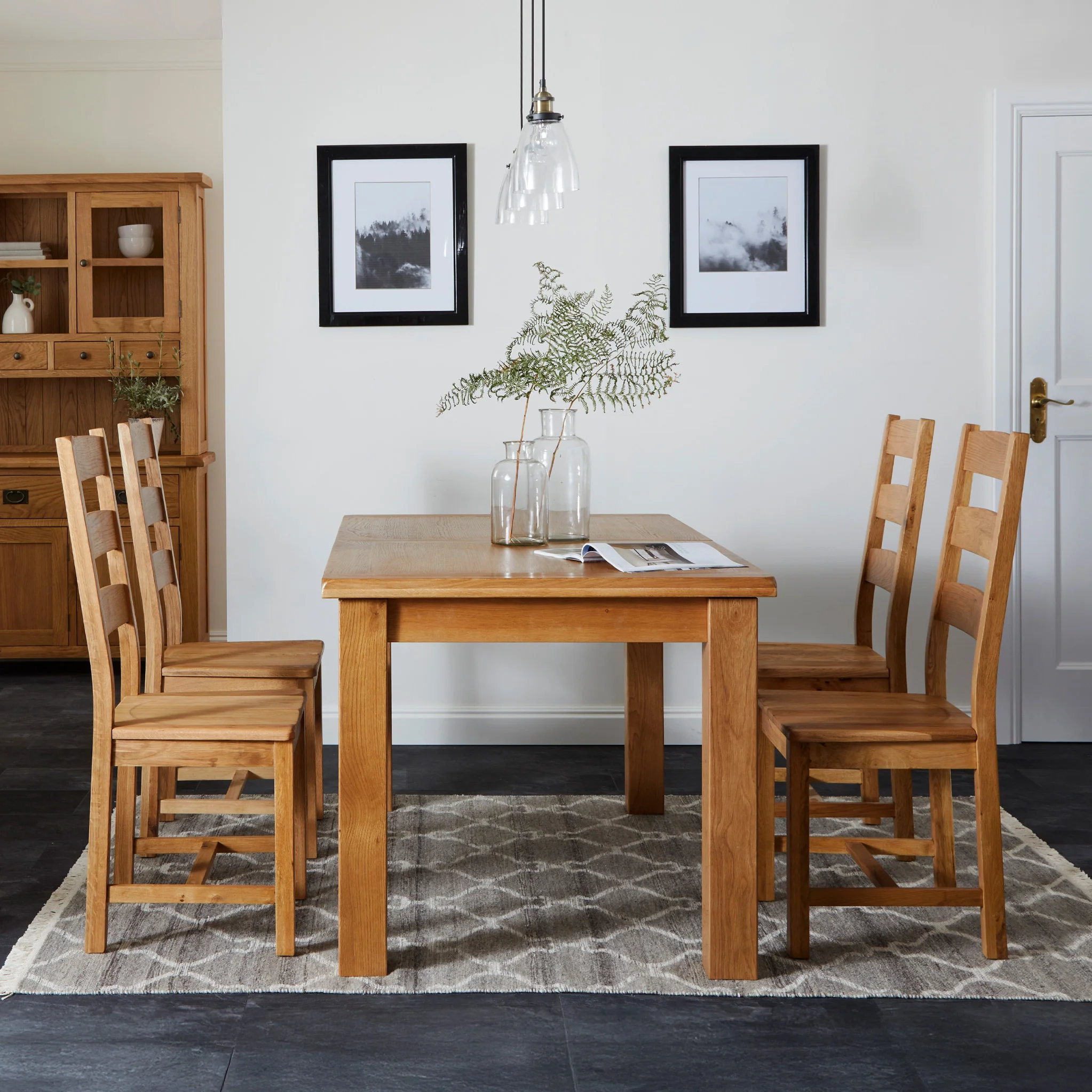 Zelah Oak 120-165cm Extending Dining Table - Image 12