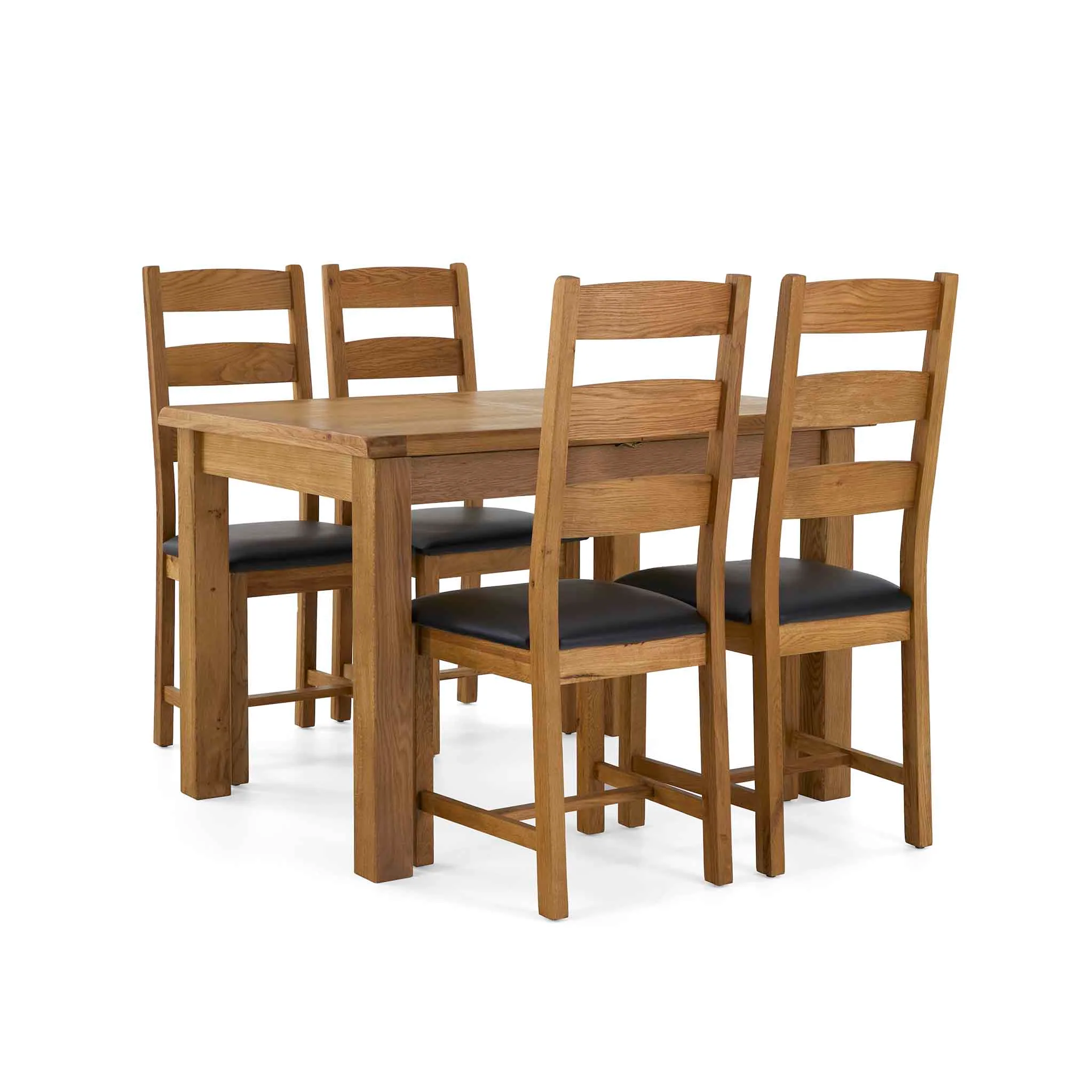 Zelah Oak 120-165cm Extending Dining Table - Image 13