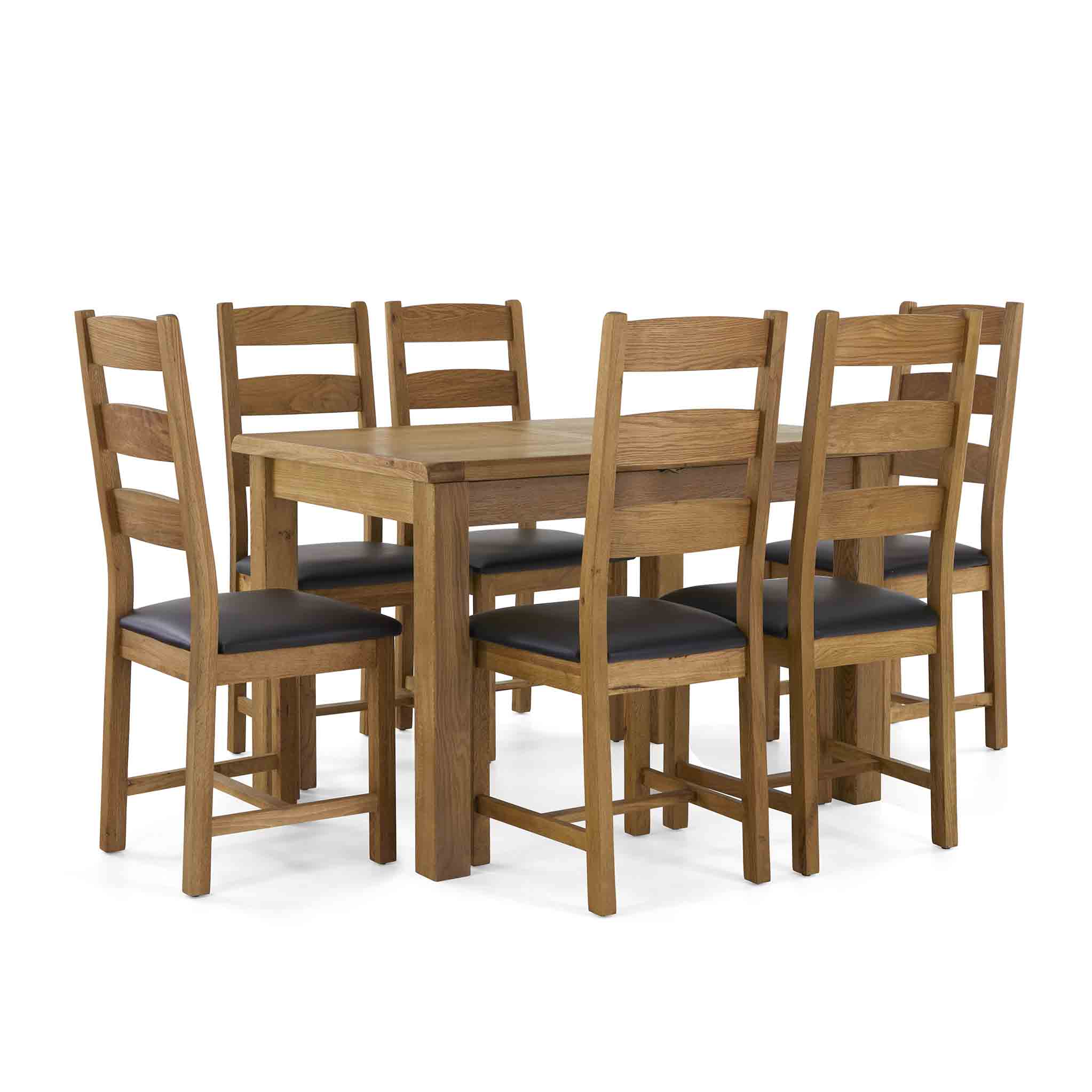 Zelah Oak 120-165cm Extending Dining Table - Image 14
