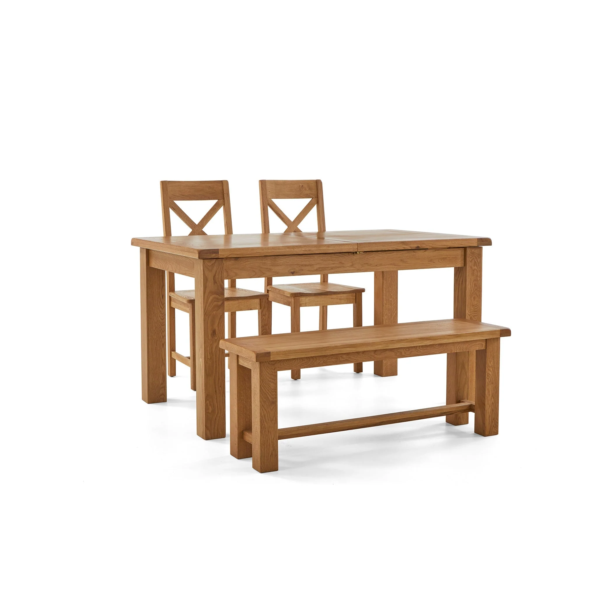 Zelah Oak 150-200cm Extending Dining Table - Image 13