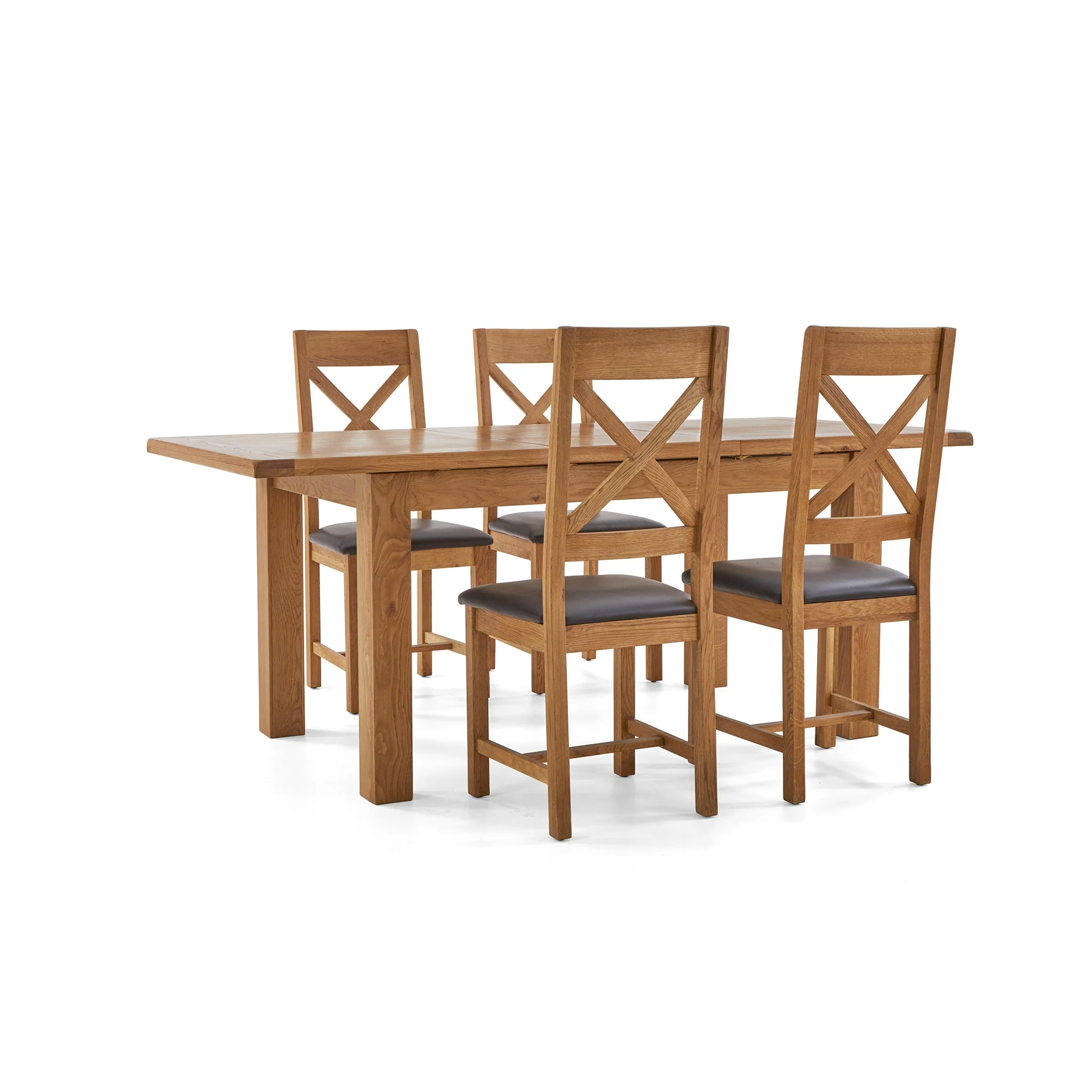 Zelah Oak 150-200cm Extending Dining Table - Image 14