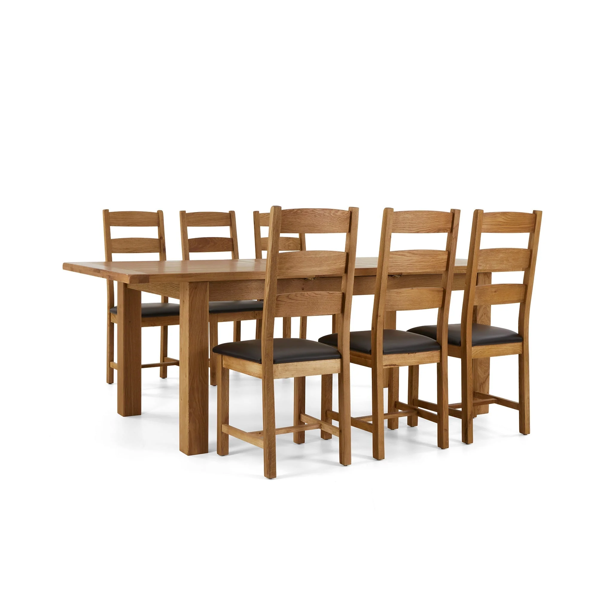 Zelah Oak 180-230cm Extending Dining Table - Image 5