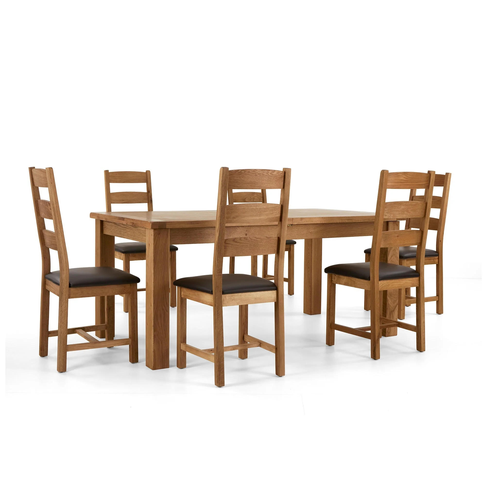Zelah Oak 180-230cm Extending Dining Table - Image 6