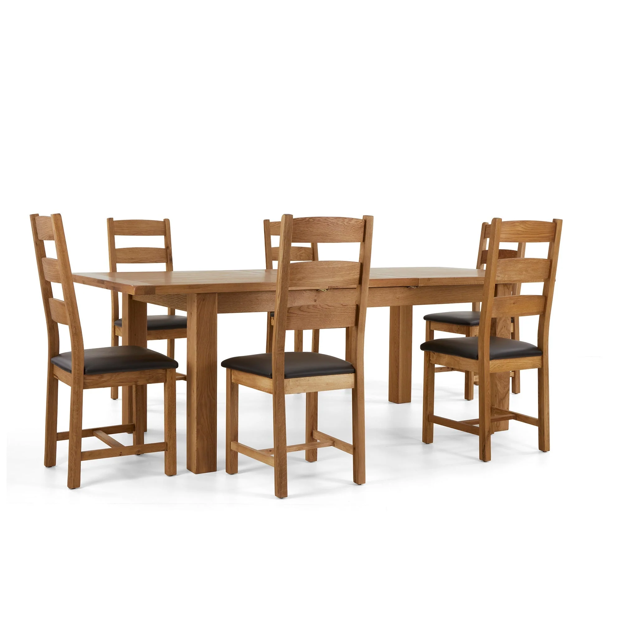 Zelah Oak 180-230cm Extending Dining Table - Image 9