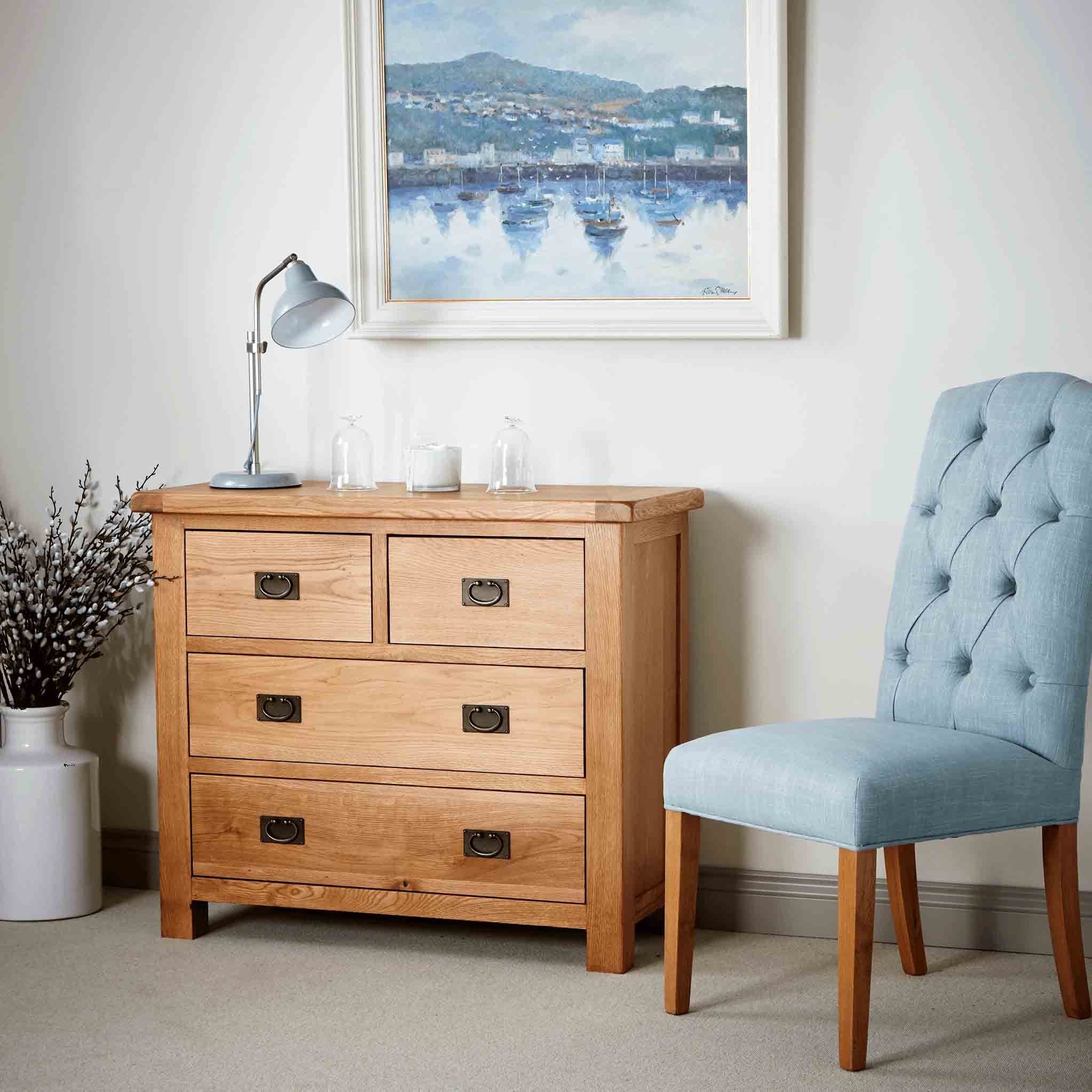 Zelah Oak 2 Over 2 Drawer Chest - Image 14