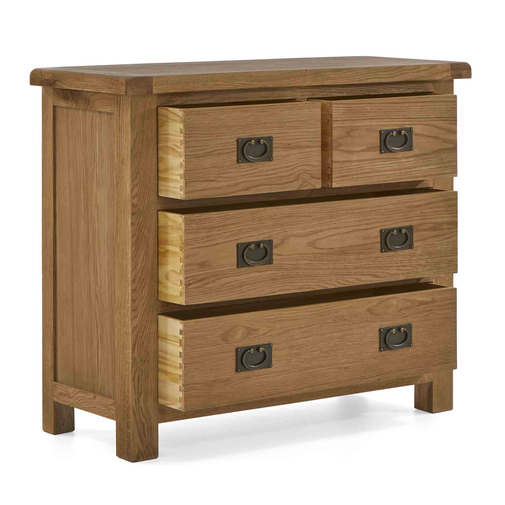 Zelah Oak 2 Over 2 Drawer Chest - Image 3