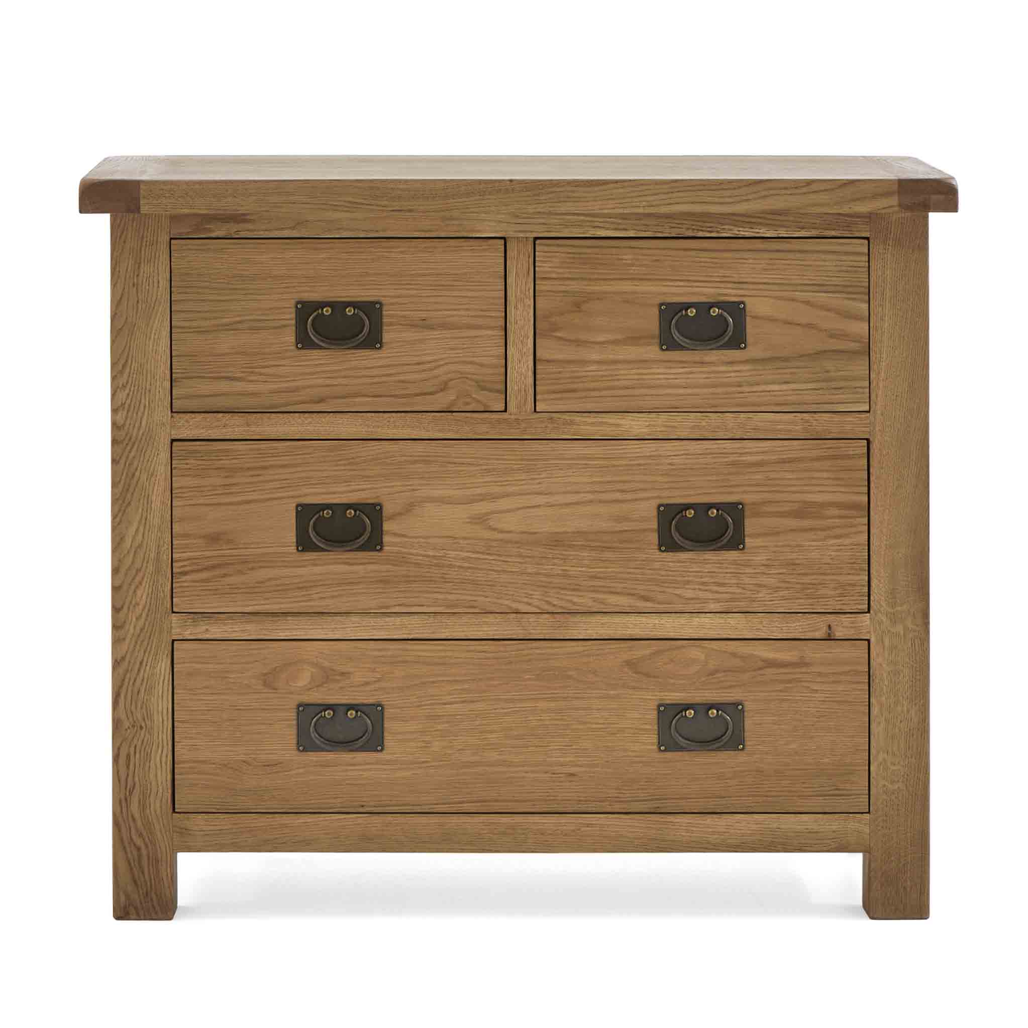 Zelah Oak 2 Over 2 Drawer Chest - Image 4