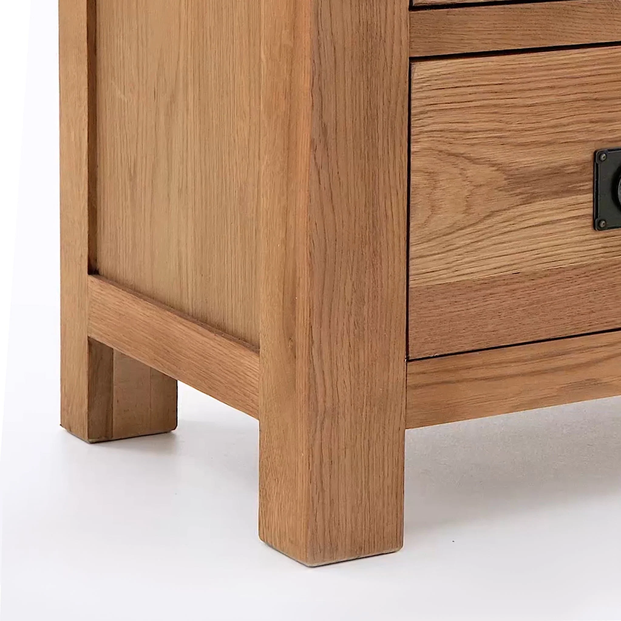 Zelah Oak 2 over 3 Drawer Chest - Image 4